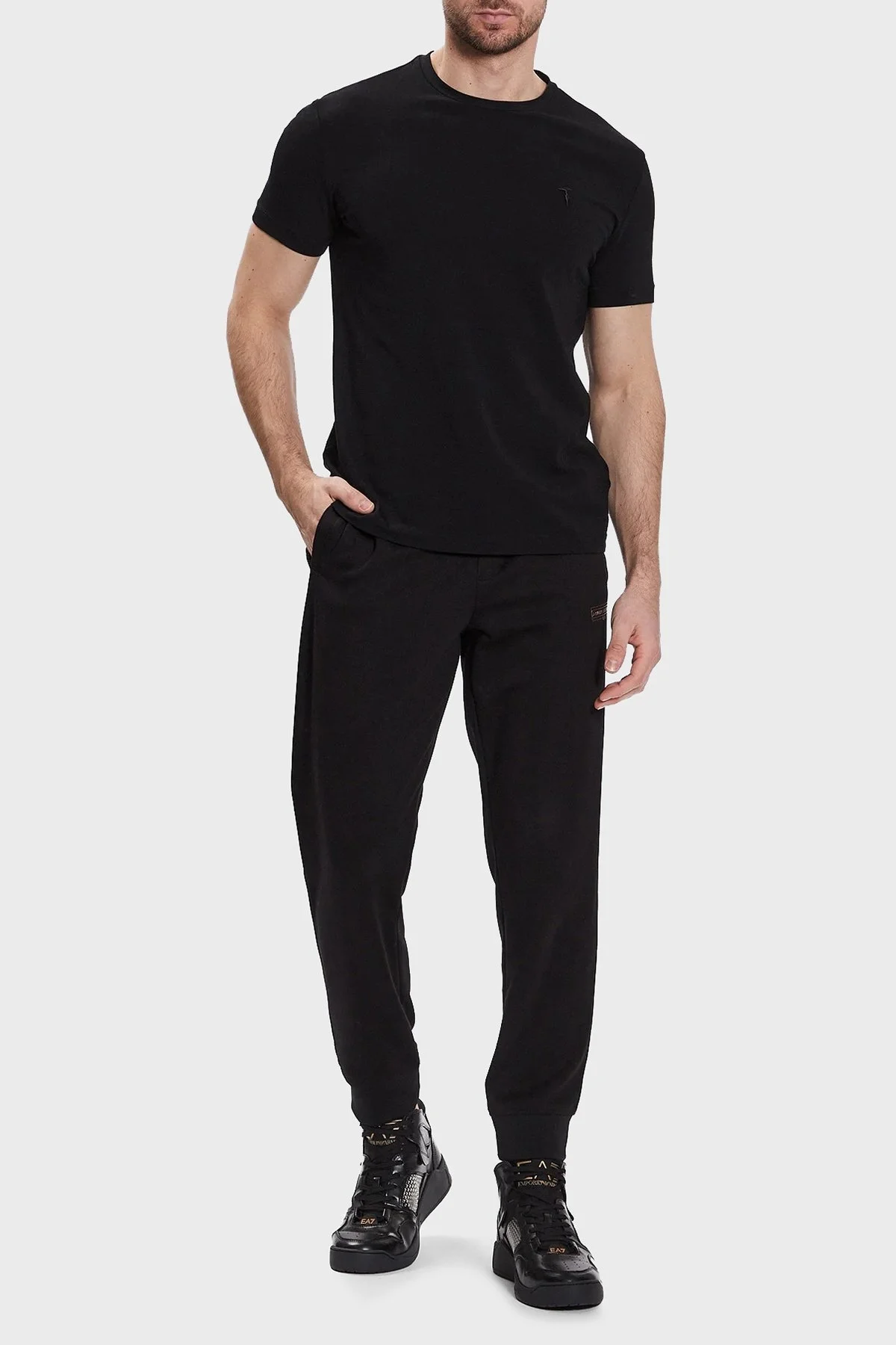 Armani Exchange Esnek Regular Fit Jogger Spor Erkek Pantolon 3RZPRA Z9N1Z 1200 SİYAH - 2