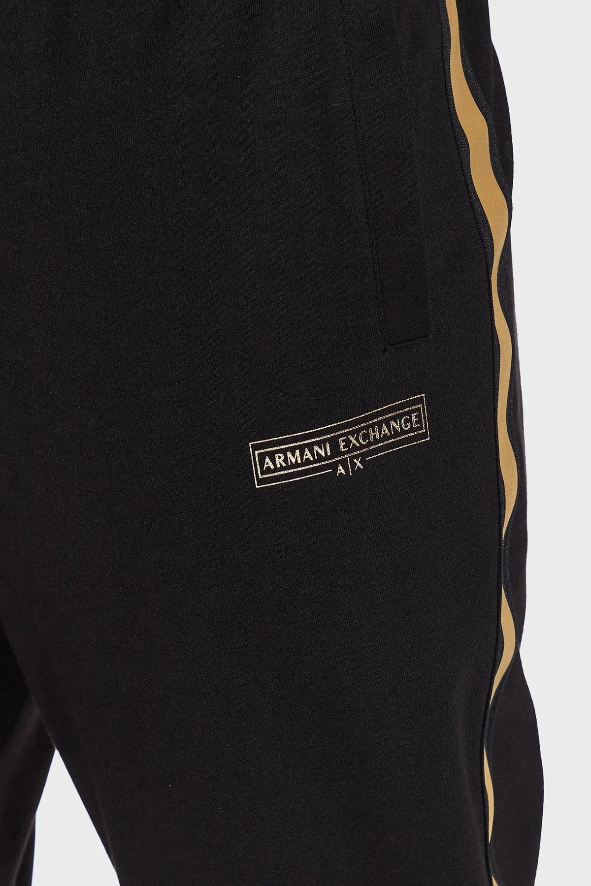 Armani Exchange Esnek Regular Fit Jogger Spor Erkek Pantolon 3RZPRA Z9N1Z 1200 SİYAH - 4