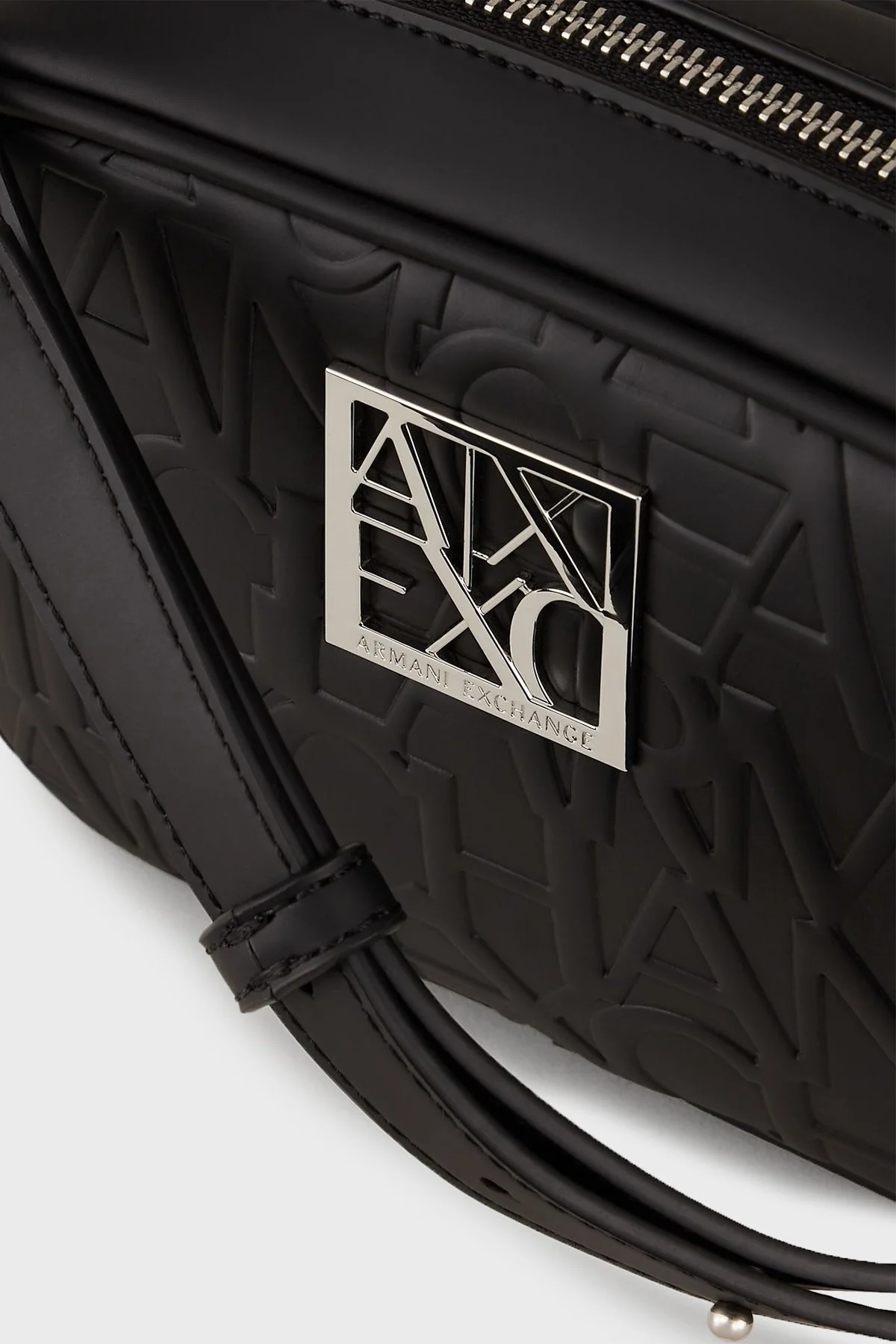 Armani Exchange Fermuarlı Ayarlanabilir Çapraz Askılı Bayan Çanta 942733 CC793 00020 SİYAH - 4