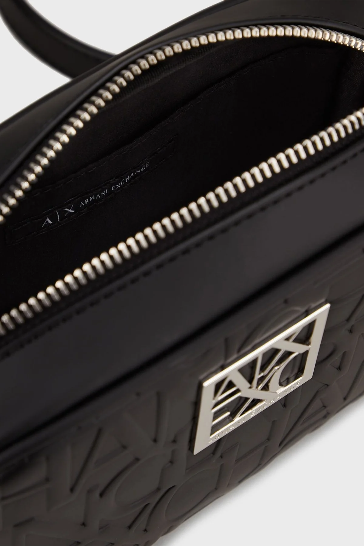 Armani Exchange Fermuarlı Ayarlanabilir Çapraz Askılı Bayan Çanta 942733 CC793 00020 SİYAH - 5