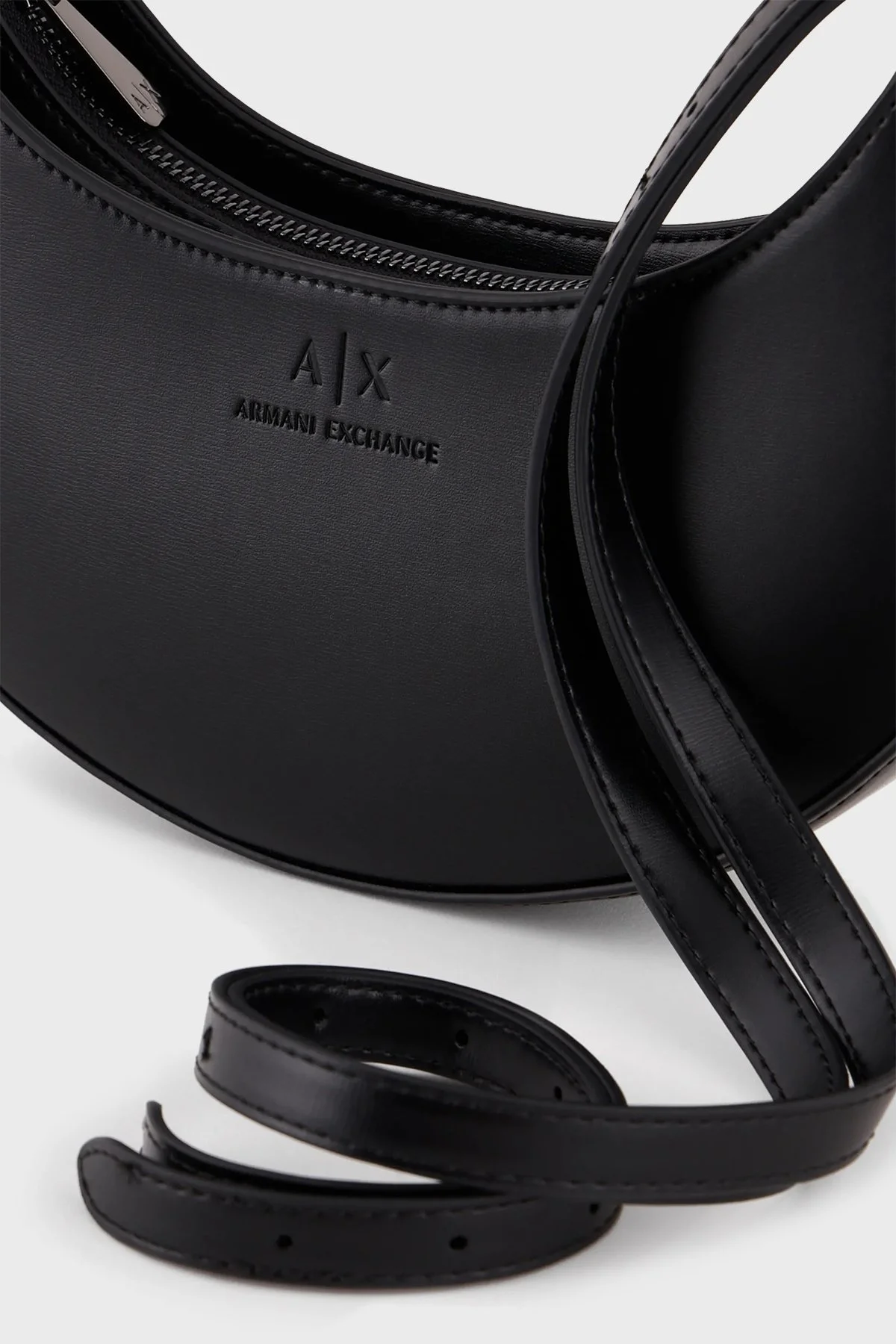 Armani Exchange Fermuarlı Çıkarılabilir Askılı Bayan Çanta 942887 3R785 00020 SİYAH - 3