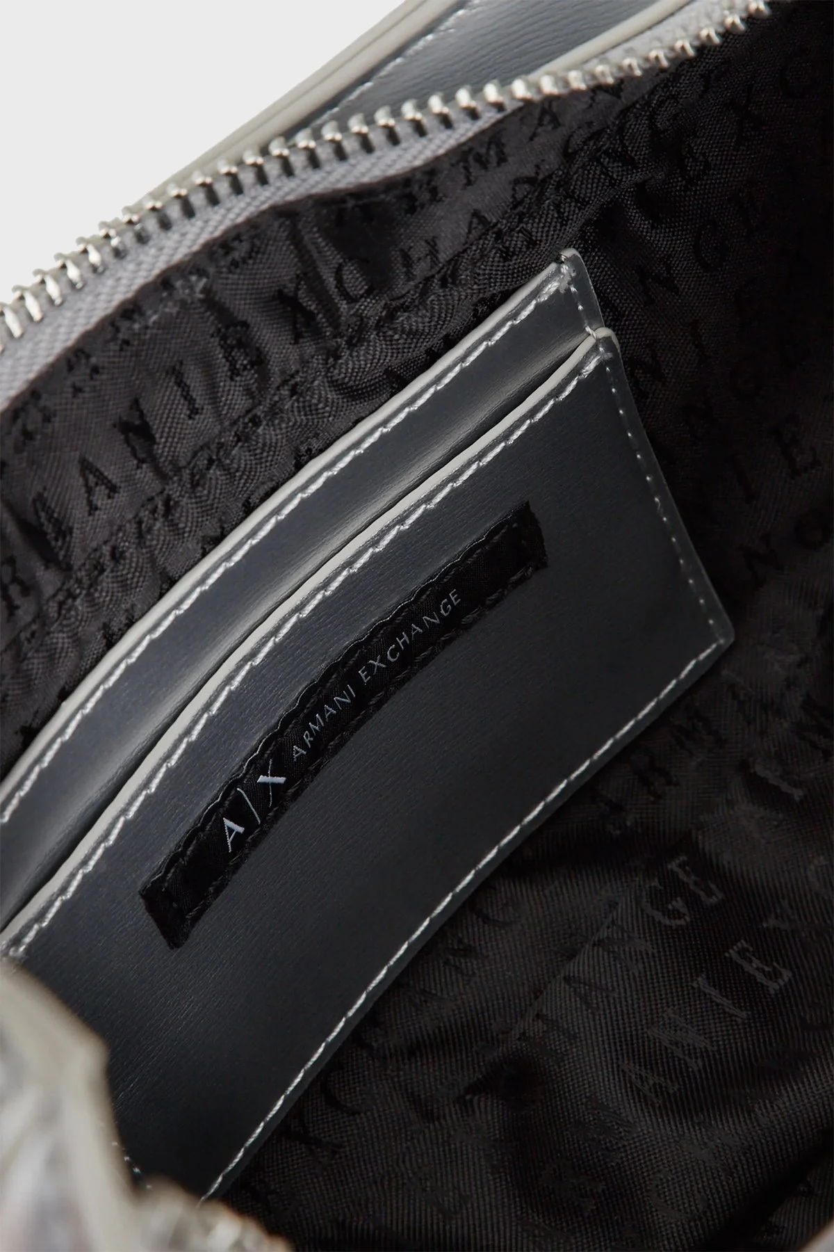 Armani Exchange Fermuarlı Çıkarılabilir Askılı Bayan Çanta 942887 3R785 09117 GRİ - 5