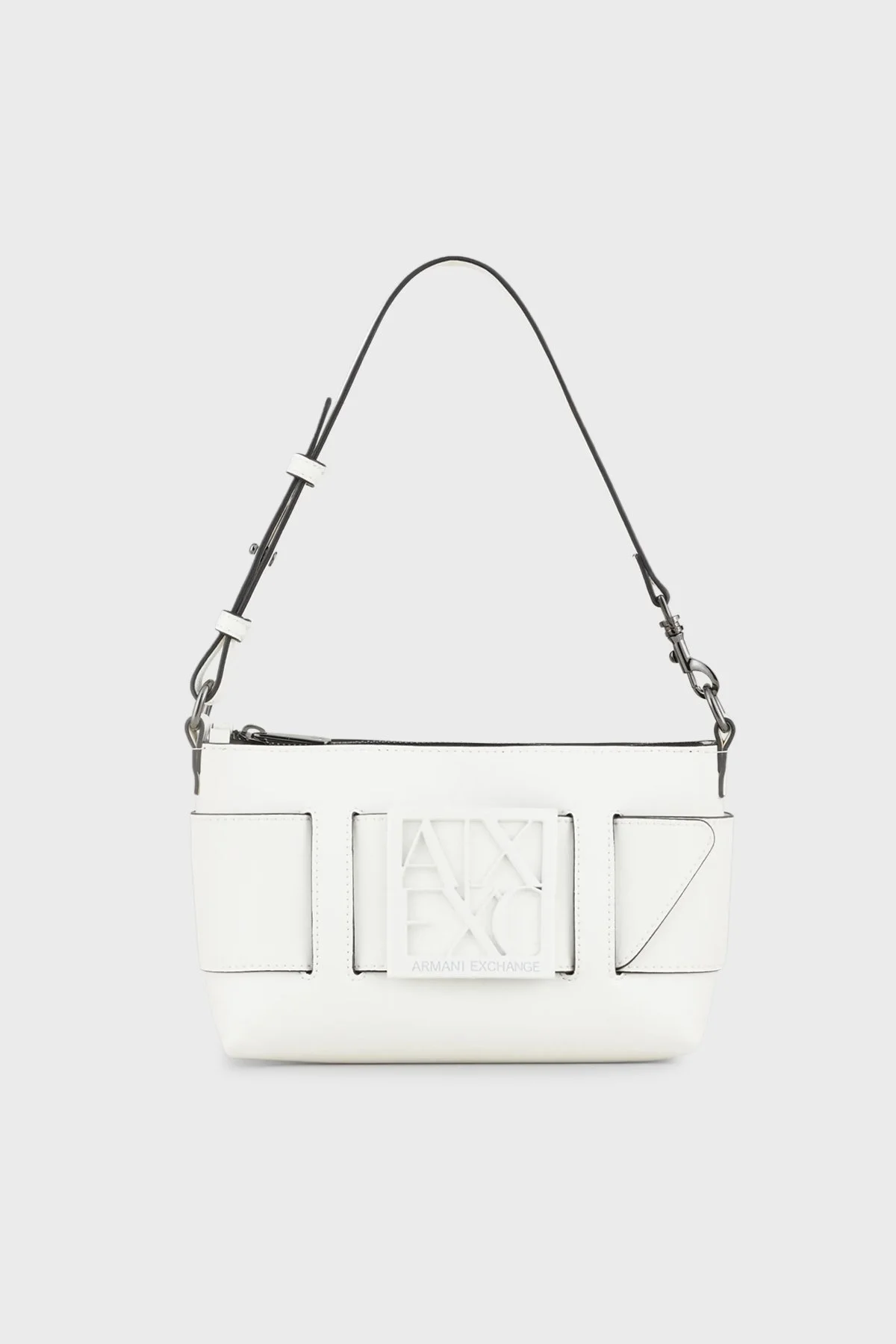 Armani Exchange Fermuarlı Çıkarılabilir Askılı Bayan Çanta 942907 0A874 26410 BEYAZ - 1