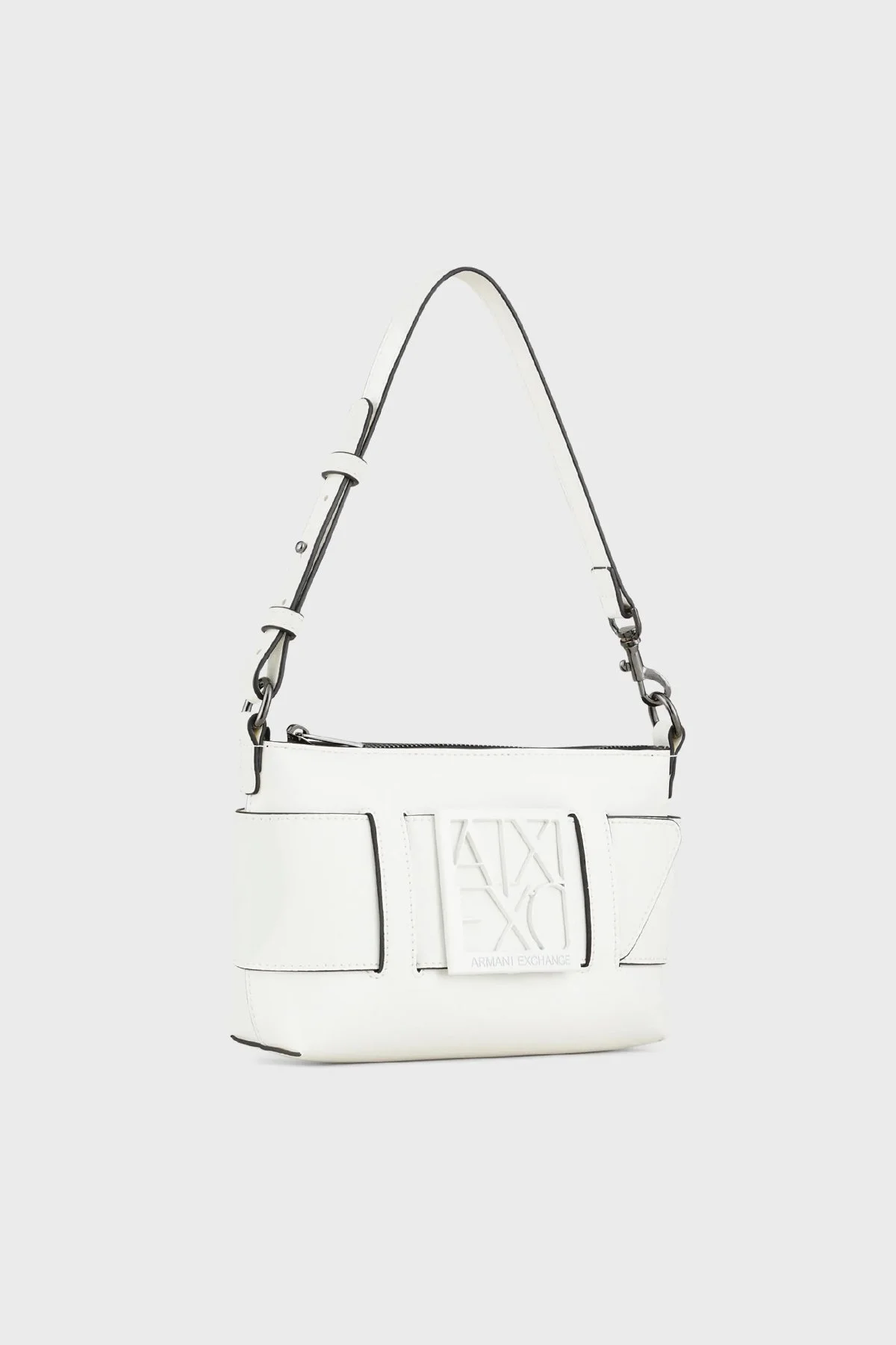 Armani Exchange Fermuarlı Çıkarılabilir Askılı Bayan Çanta 942907 0A874 26410 BEYAZ - 3