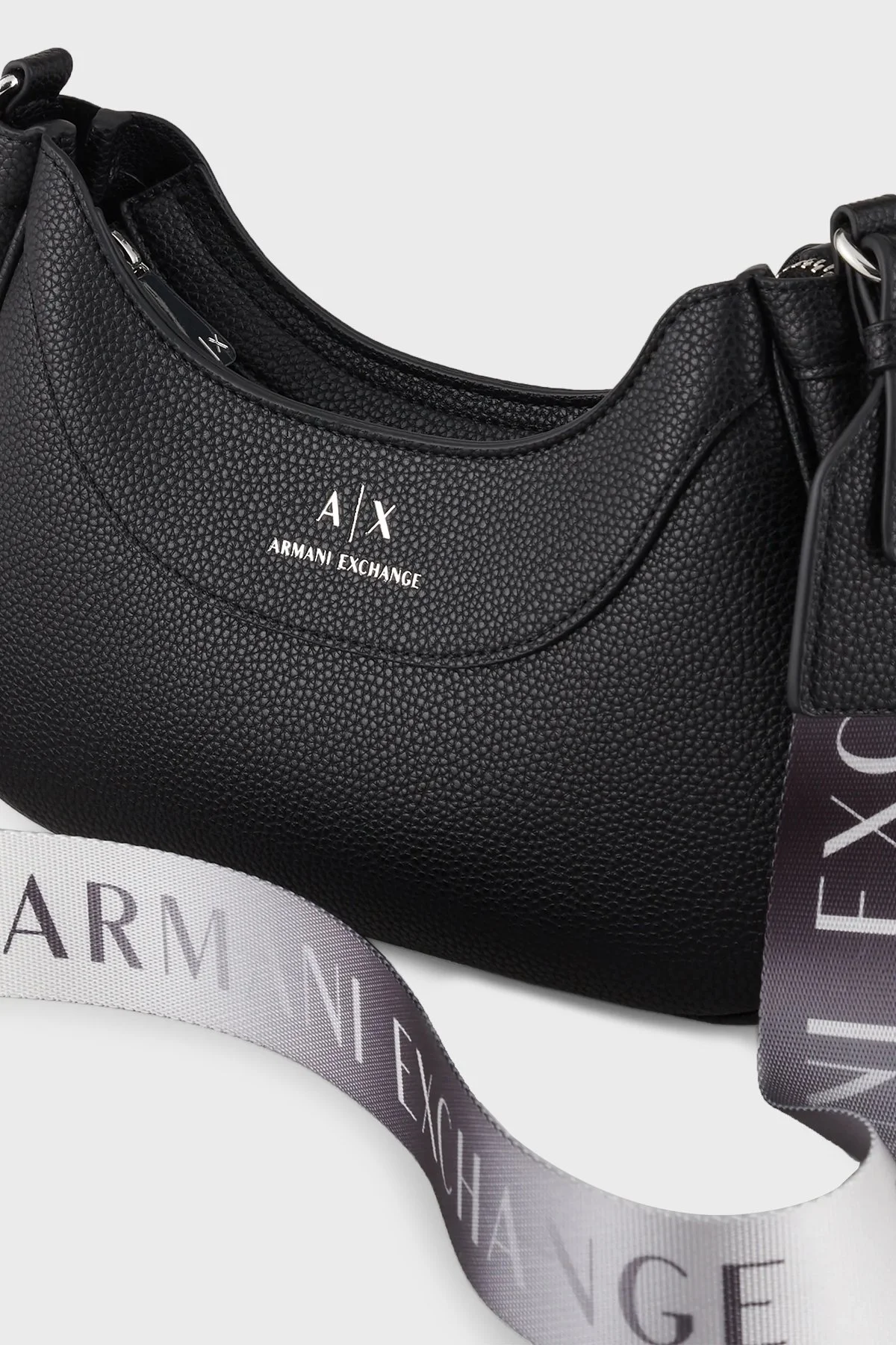 Armani Exchange Fermuarlı Çıkarılabilir Omuz Askılı Kadın Çanta 942883 CC783 00020 SİYAH - 5