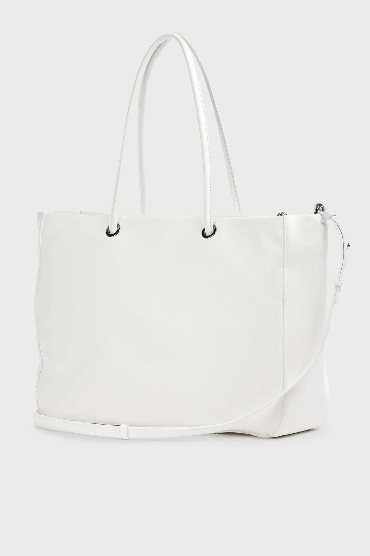 Armani Exchange Fermuarlı Çıkarılabilir Omuz Askılı Bayan Çanta 942902 3R784 26410 BEYAZ - 2