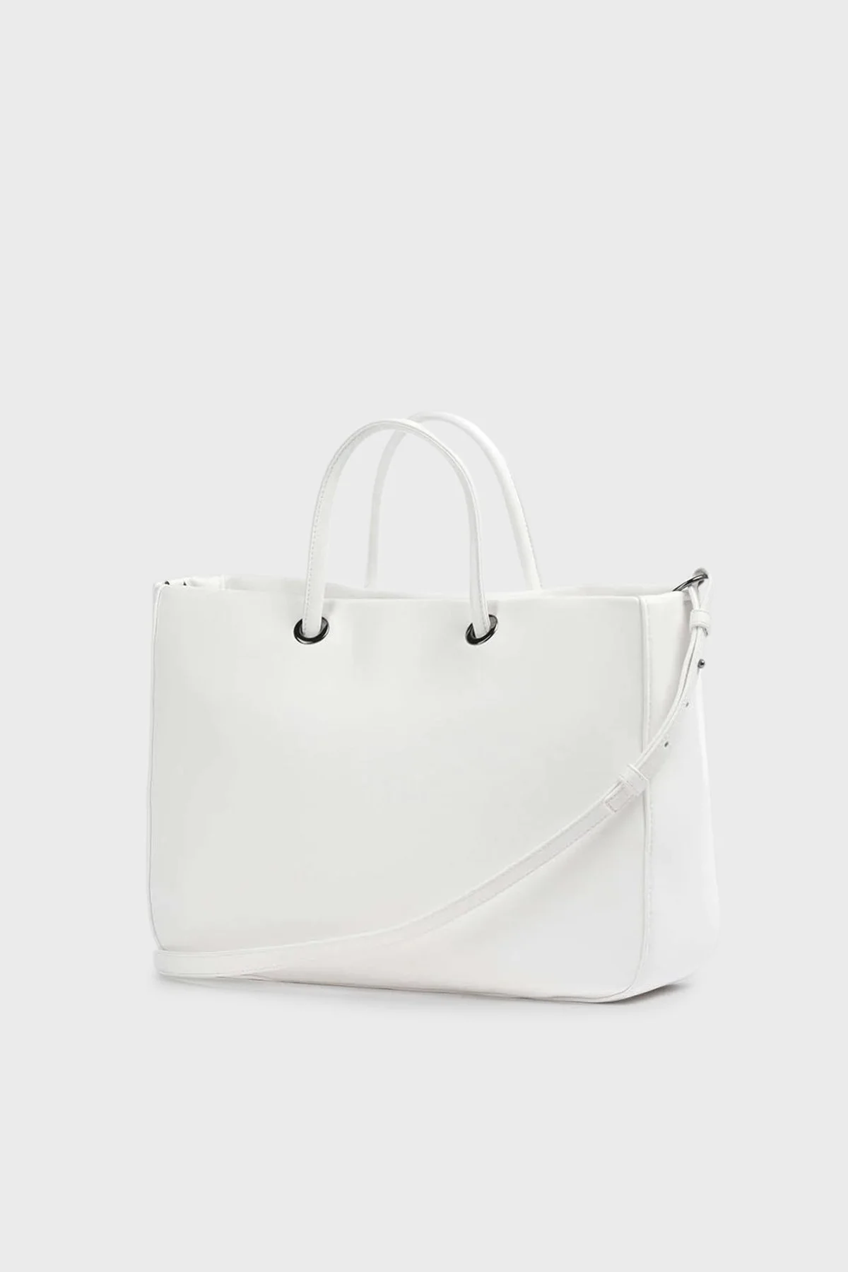 Armani Exchange Fermuarlı Çıkarılabilir Uzatma Askılı Bayan Çanta 942903 3R784 26410 BEYAZ - 2