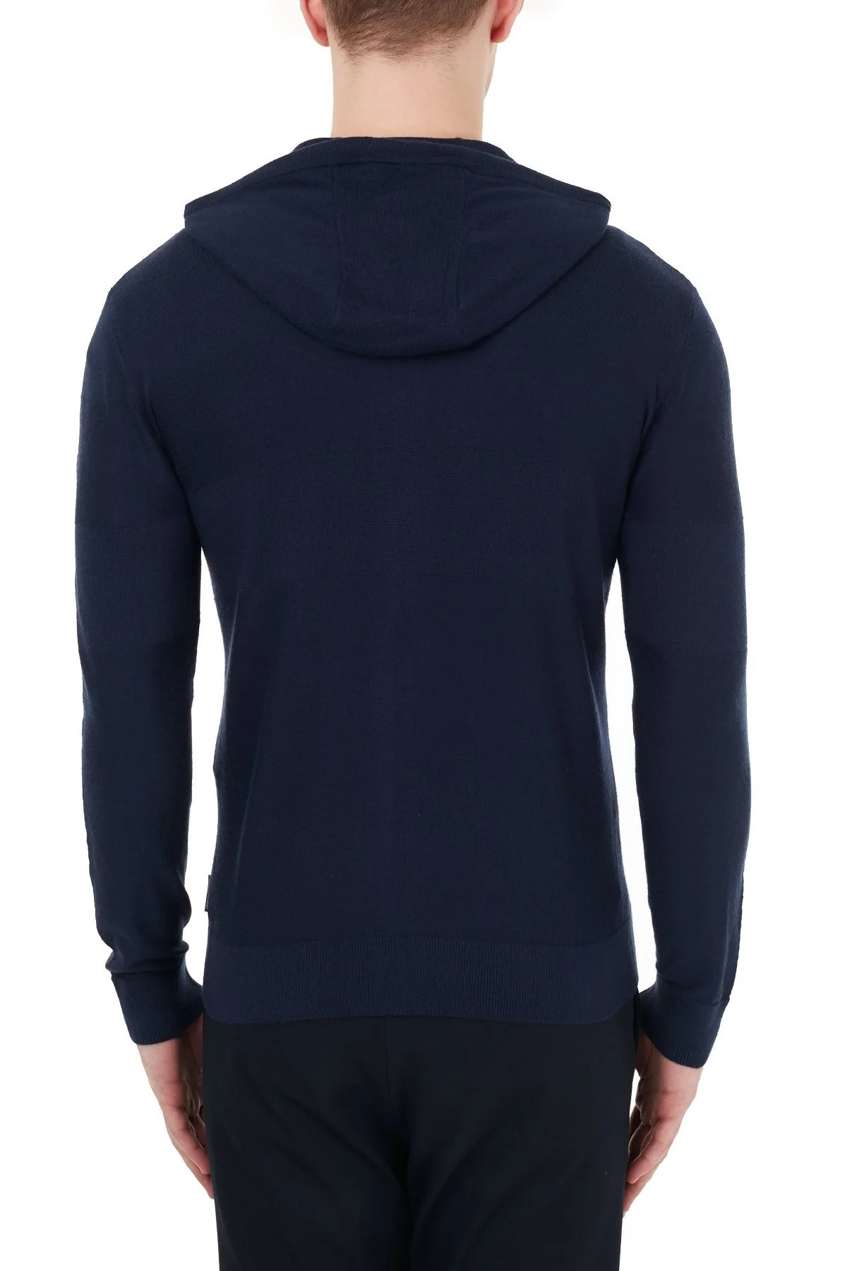 Armani Exchange Fermuarlı Kapüşonlu Erkek Hırka 6HZE4B ZMZ4Z 1510 LACİVERT - 2