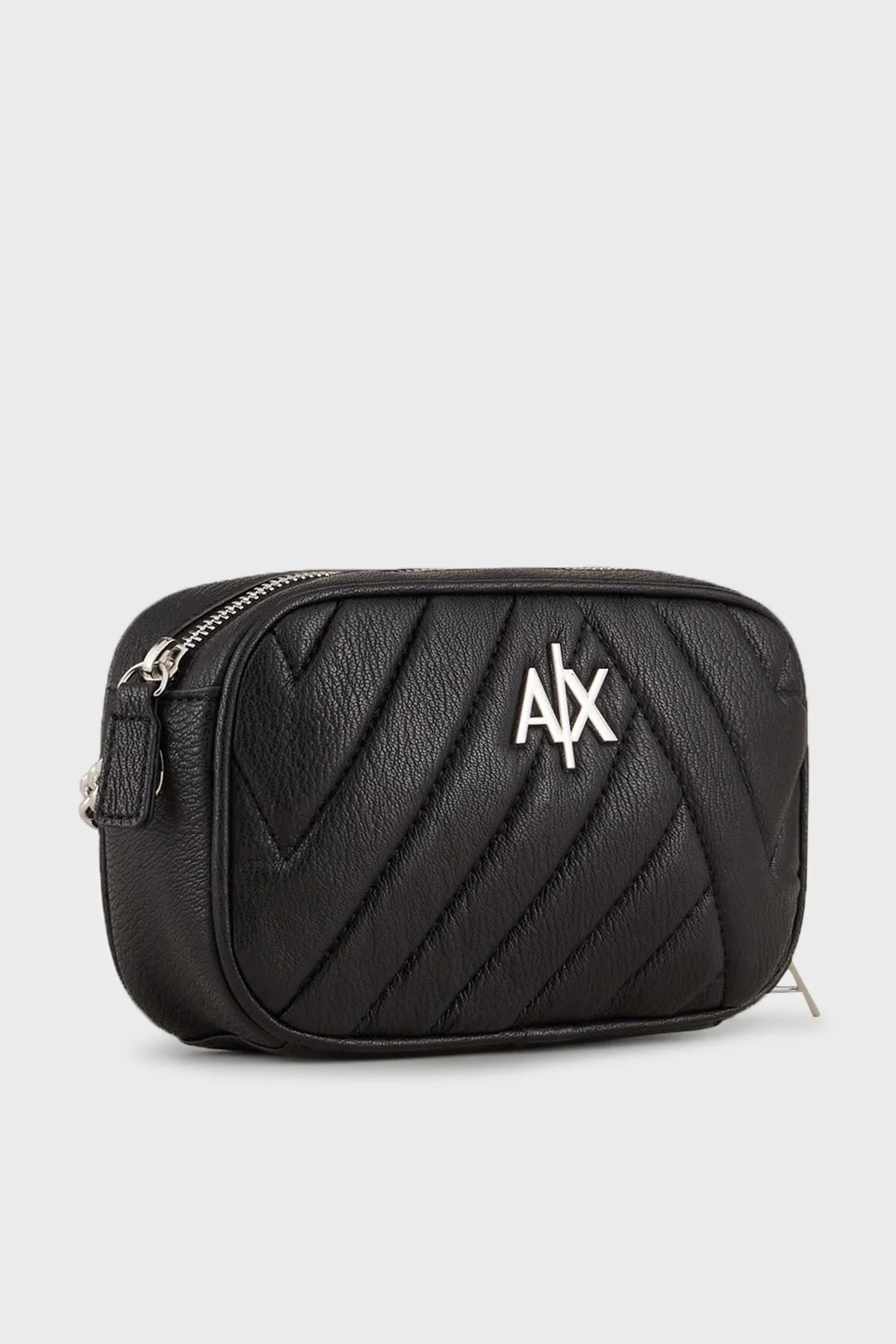 Armani Exchange Fermuarlı Zincir Askılı Bayan Çanta 942855 2F745 00020 SİYAH - 3