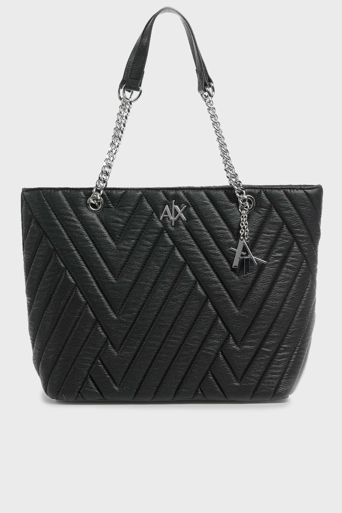 Armani Exchange Fermuarlı Zincir Askılı Bayan Çanta 942862 2F745 00020 SİYAH - 1