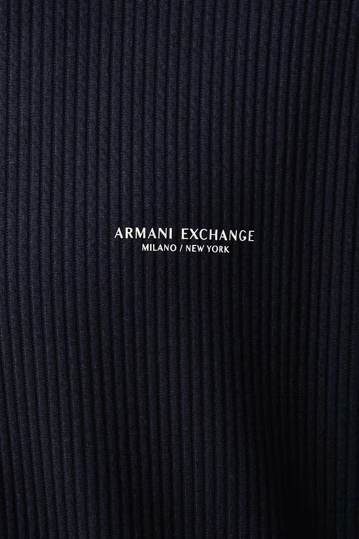 Armani Exchange Fitilli Dik Yaka Fermuarlı Erkek Sweat XM003425 AF28569 UB101 Lacivert - 5