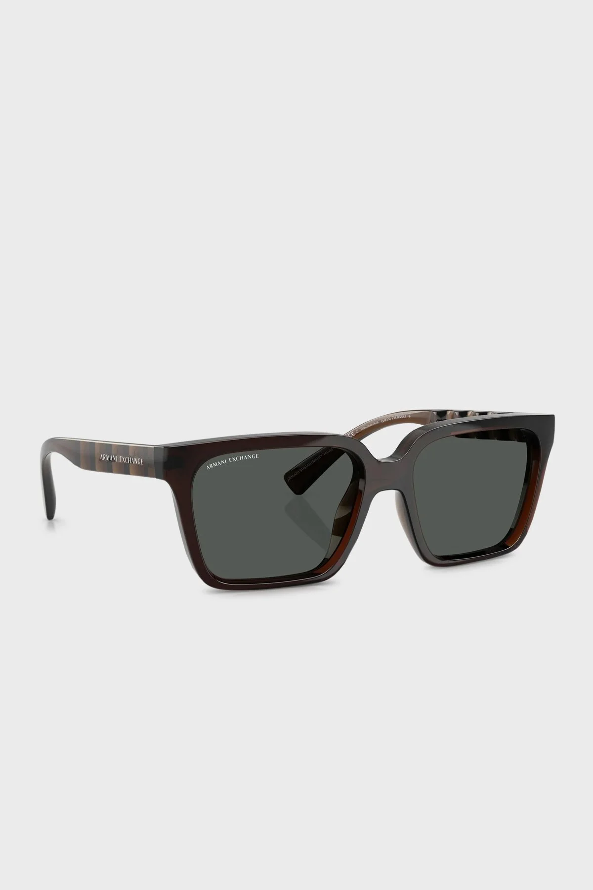 Armani Exchange Güneş Erkek Gözlük 0AX4147S 835773 56 Parlak Şeffaf Yeşil-Duman - 2