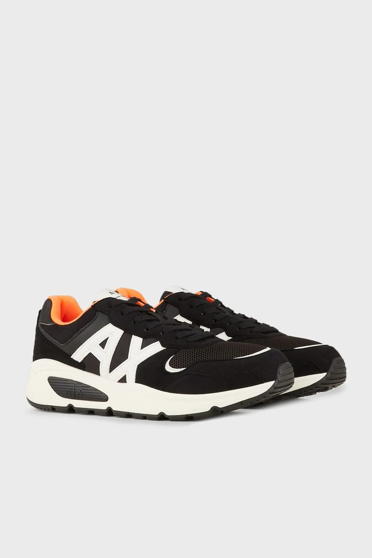 Armani Exchange Günlük Spor Erkek Ayakkabı XUX152 XV610 N814 SİYAH-BEYAZ - 2