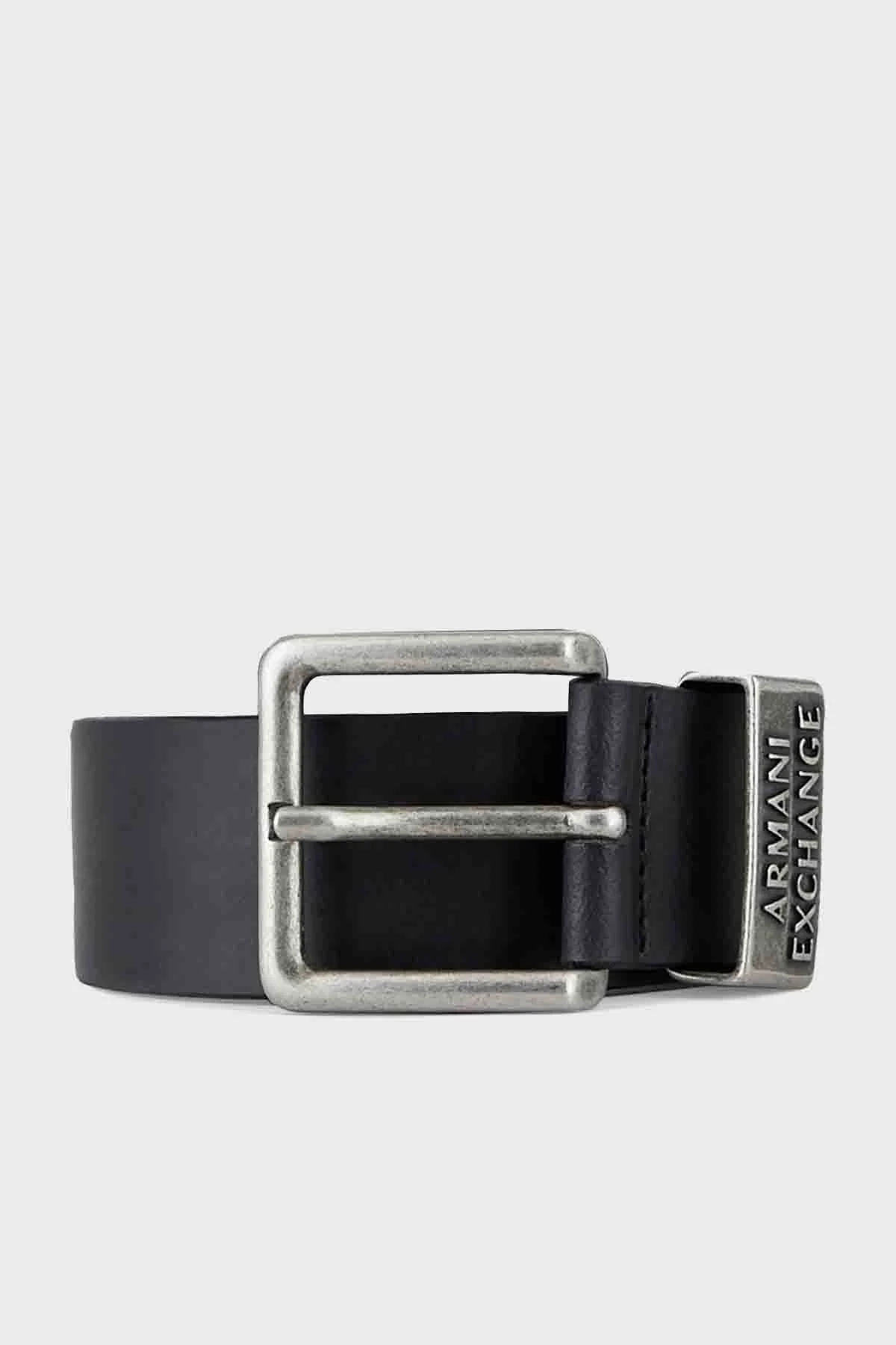 Armani Exchange % 100 Hakiki Deri Kadın Kemer 951186 CC528 00020 SİYAH - 1