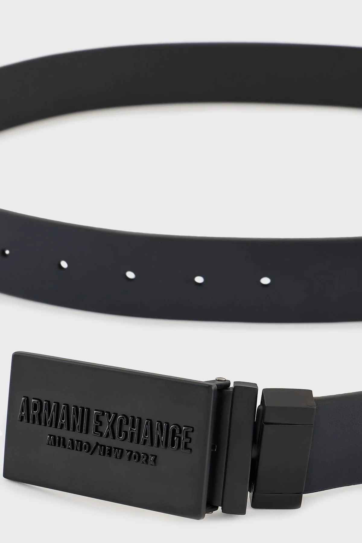 Armani Exchange Hakiki Deri Logolu Erkek Kemer XM000289 AF12120 FC026 SİYAH-LACİVERT - 2