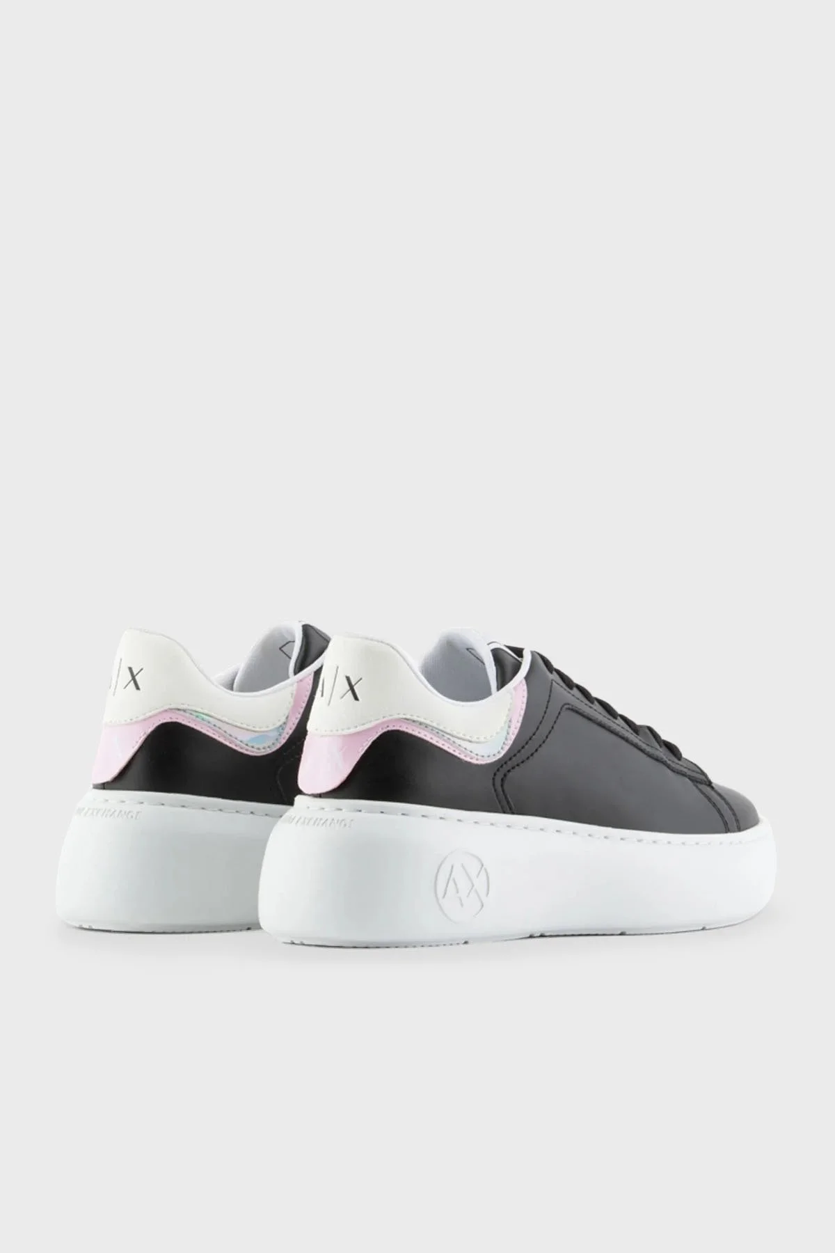 Armani Exchange Hakiki Deri Sneaker Bayan Ayakkabı XDX108 XV635 00002 SİYAH - 3