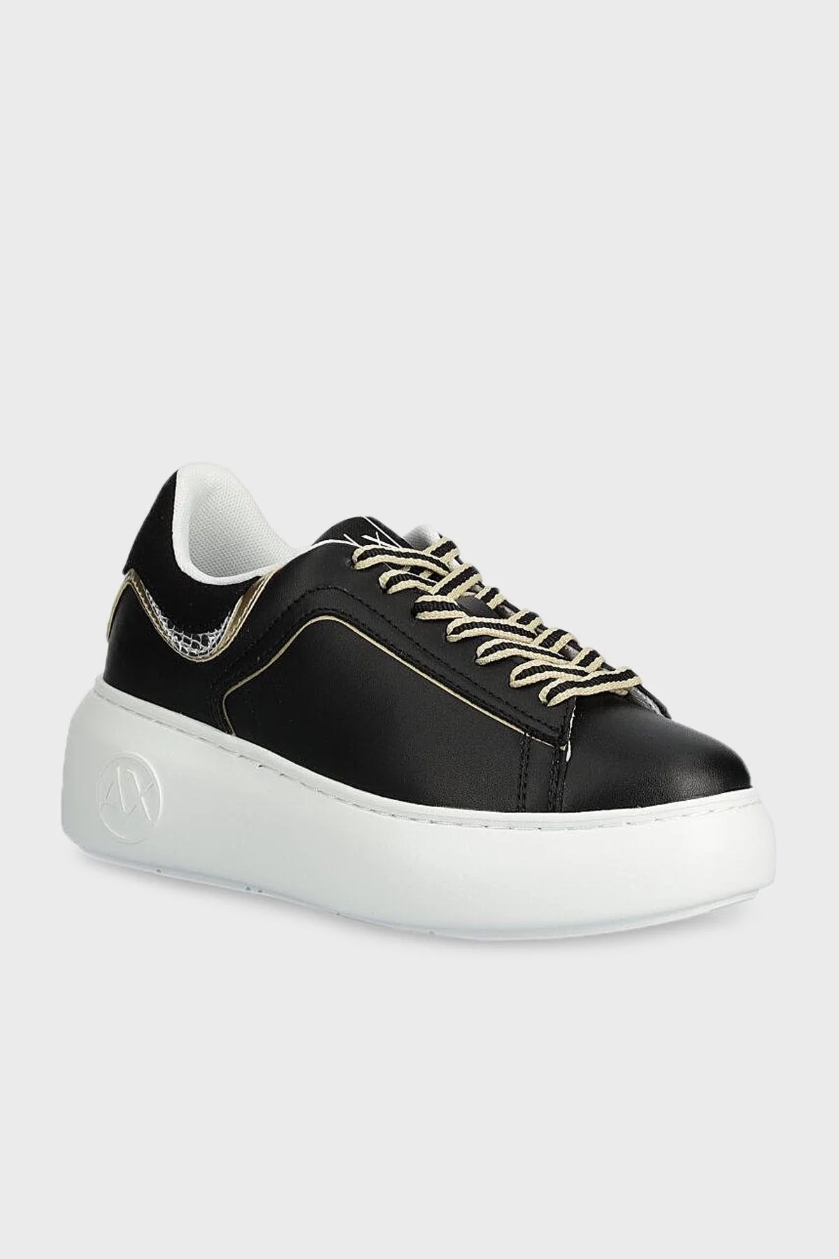 Armani Exchange Hakiki Deri Sneaker Bayan Ayakkabı XDX108 XV788 T780 SİYAH - 2