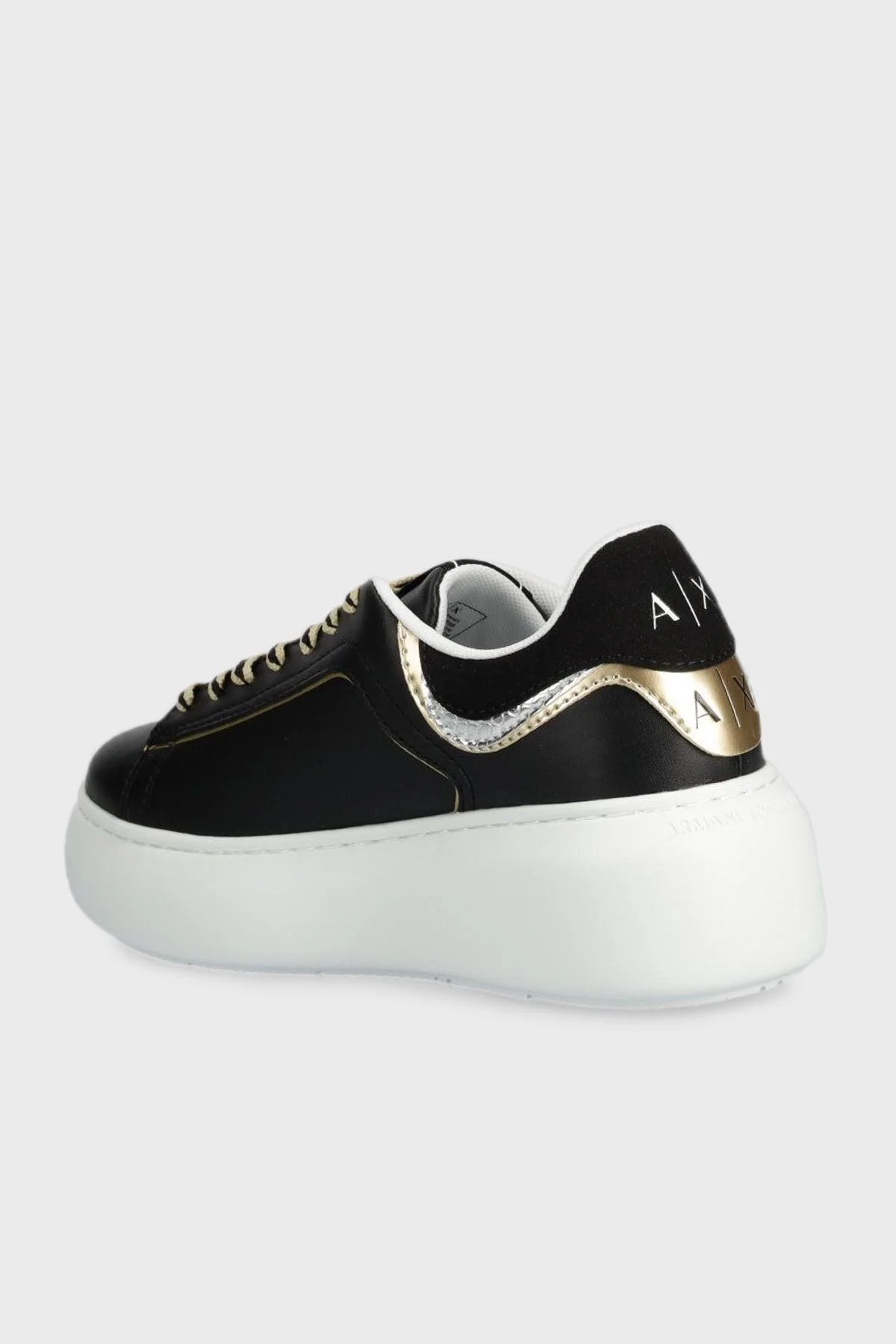 Armani Exchange Hakiki Deri Sneaker Bayan Ayakkabı XDX108 XV788 T780 SİYAH - 3