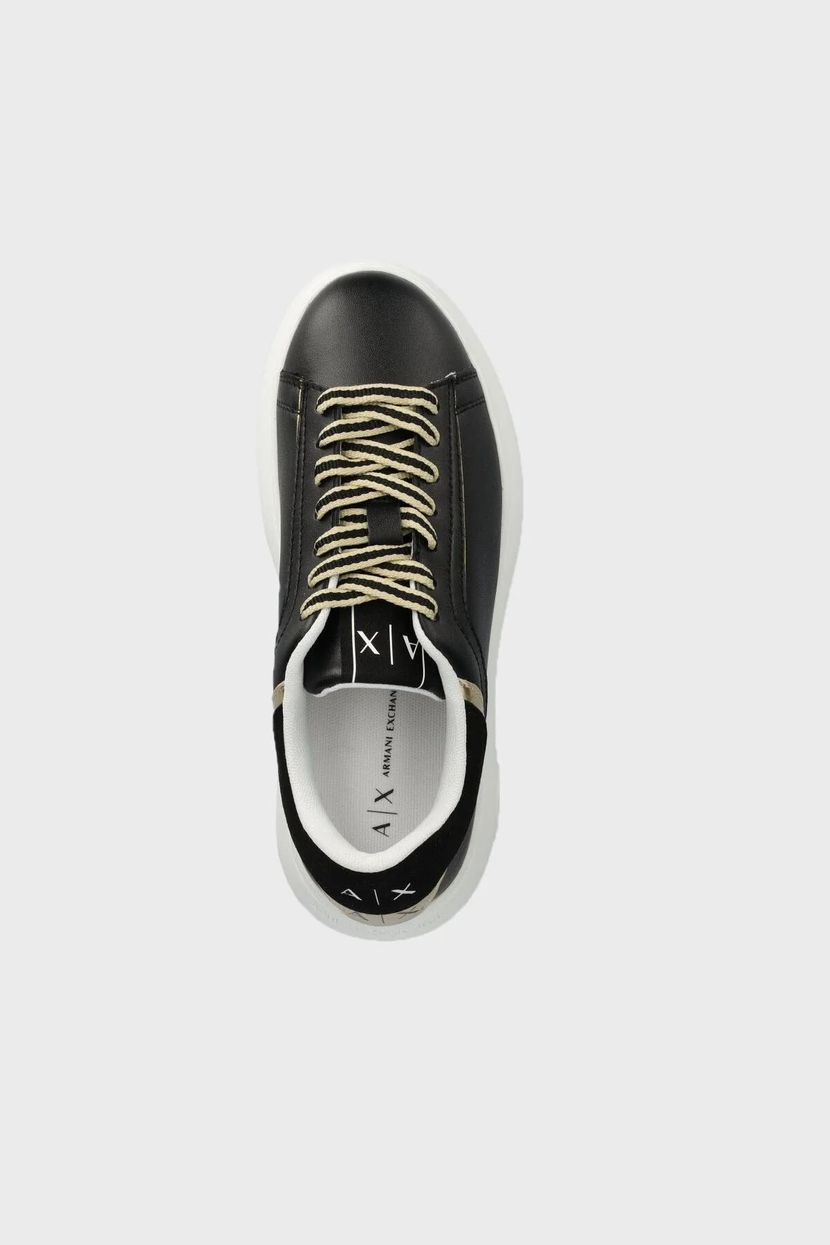 Armani Exchange Hakiki Deri Sneaker Bayan Ayakkabı XDX108 XV788 T780 SİYAH - 4