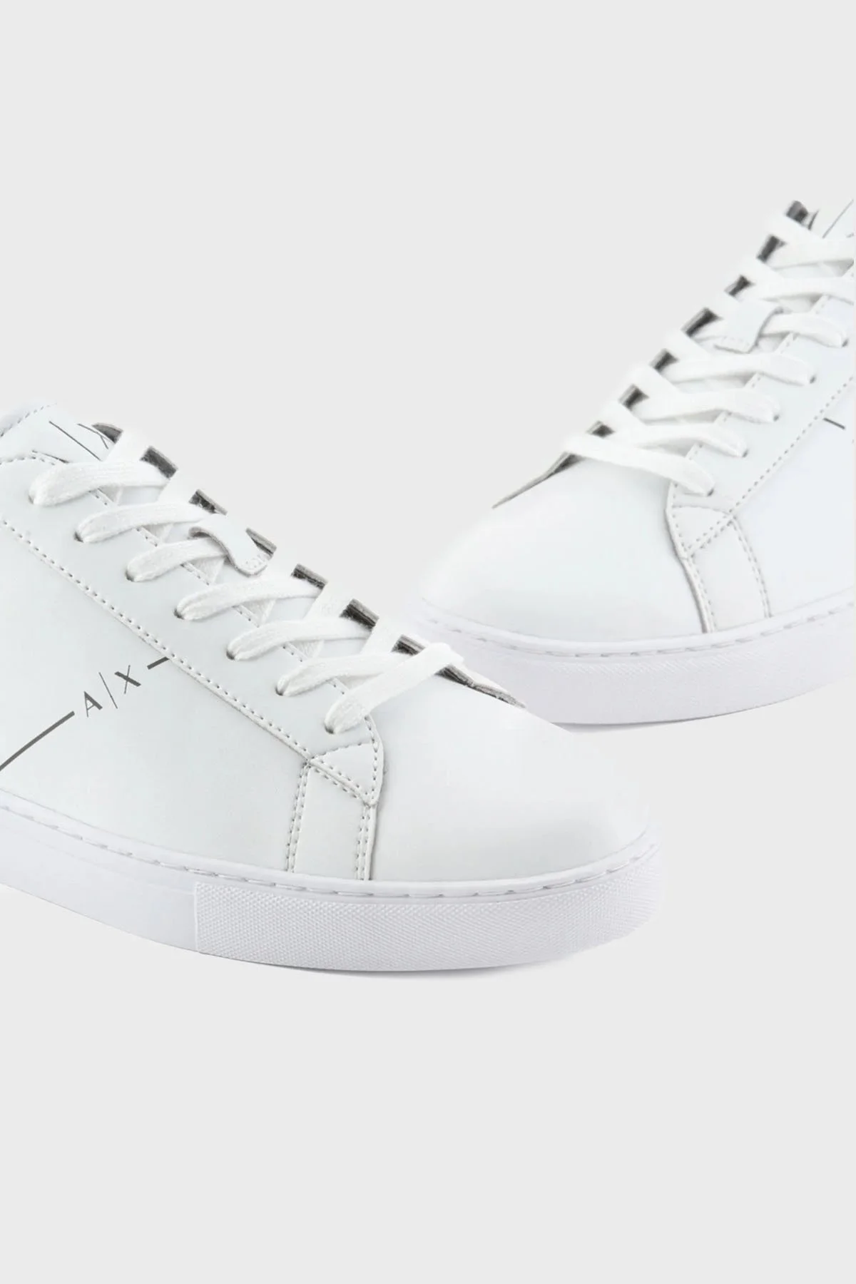 Armani Exchange Hakiki Deri Sneaker Erkek Ayakkabı XUX001 XV093 K709 BEYAZ - 3