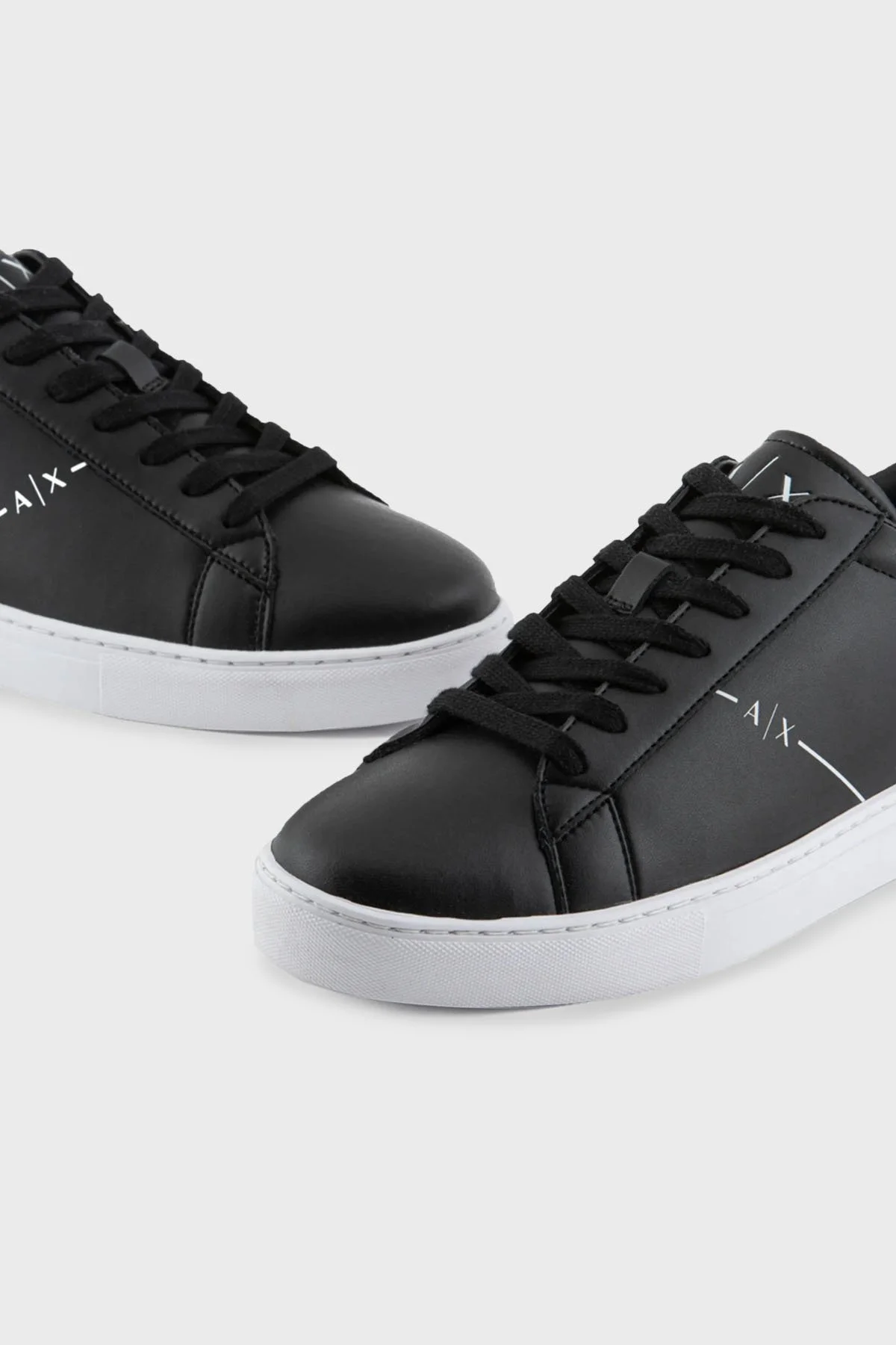 Armani Exchange Hakiki Deri Sneaker Erkek Ayakkabı XUX001 XV093 S277 SİYAH - 5