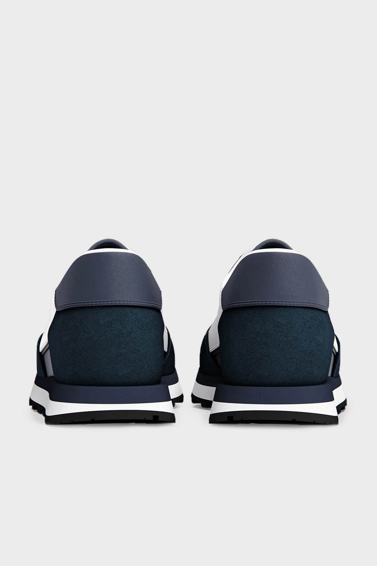 Armani Exchange Hakiki Deri Sneaker Erkek Ayakkabı XUX083 XV263 S531 LACİVERT-BEYAZ - 4