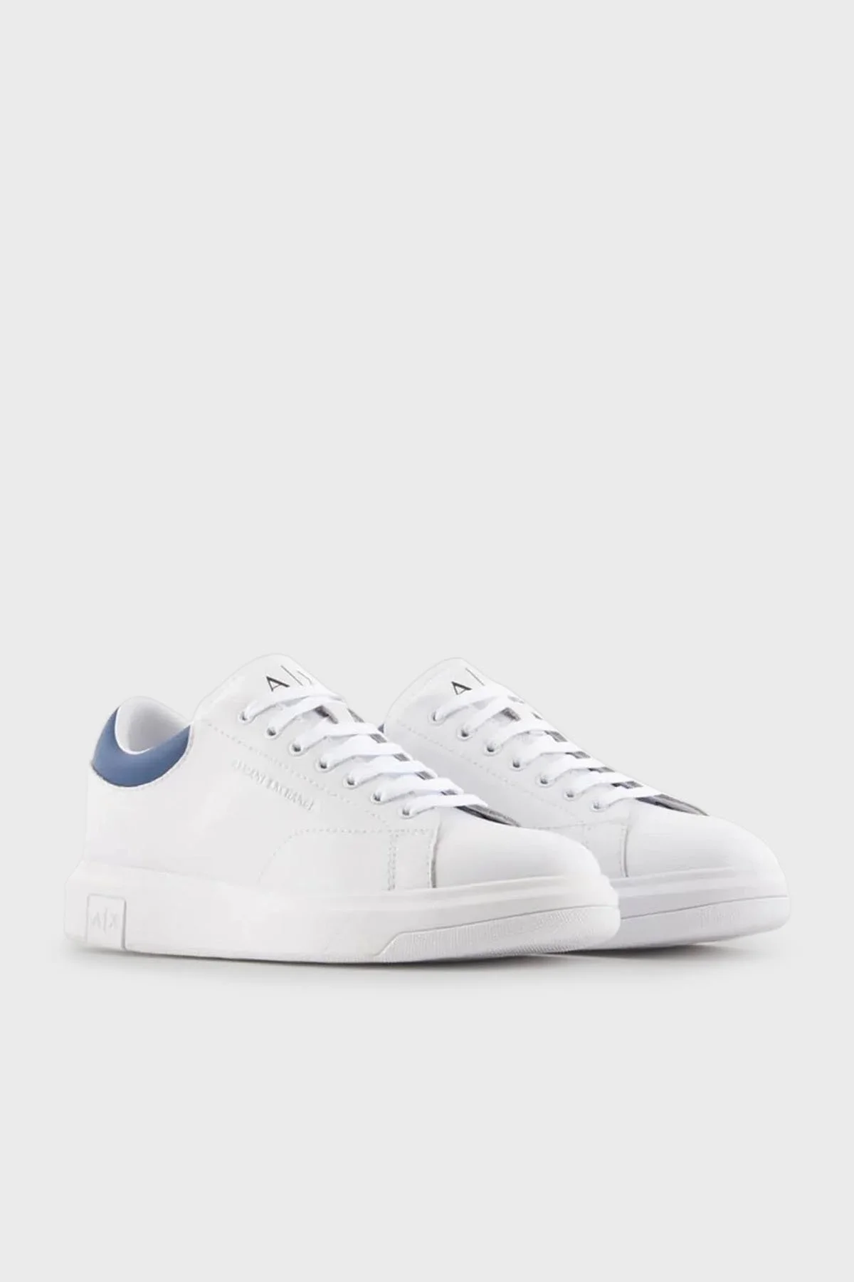 Armani Exchange Hakiki Deri Sneaker Erkek Ayakkabı XUX123 XV534 S533 BEYAZ - 2