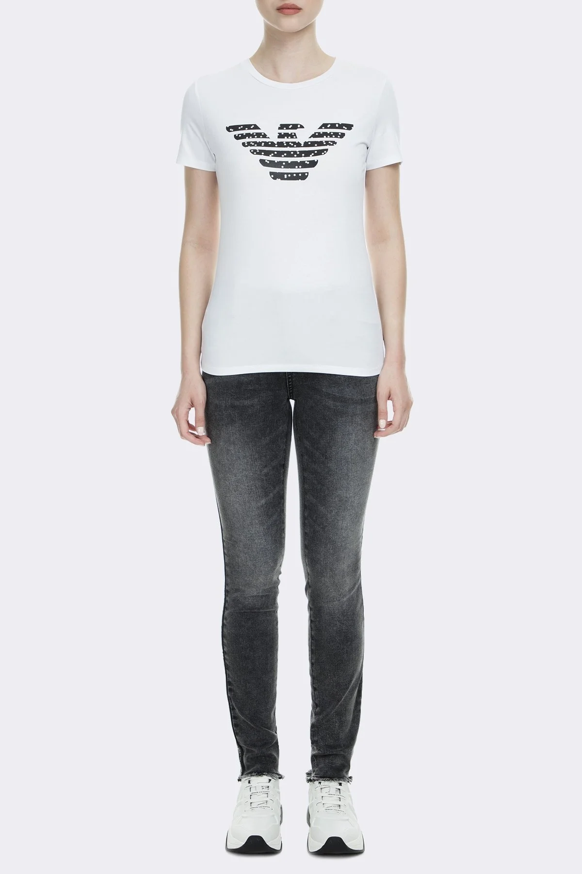 Armani Exchange J01 Jeans Bayan Kot Pantolon 6GYJ01 Y2HMZ 0903 GRİ - 1