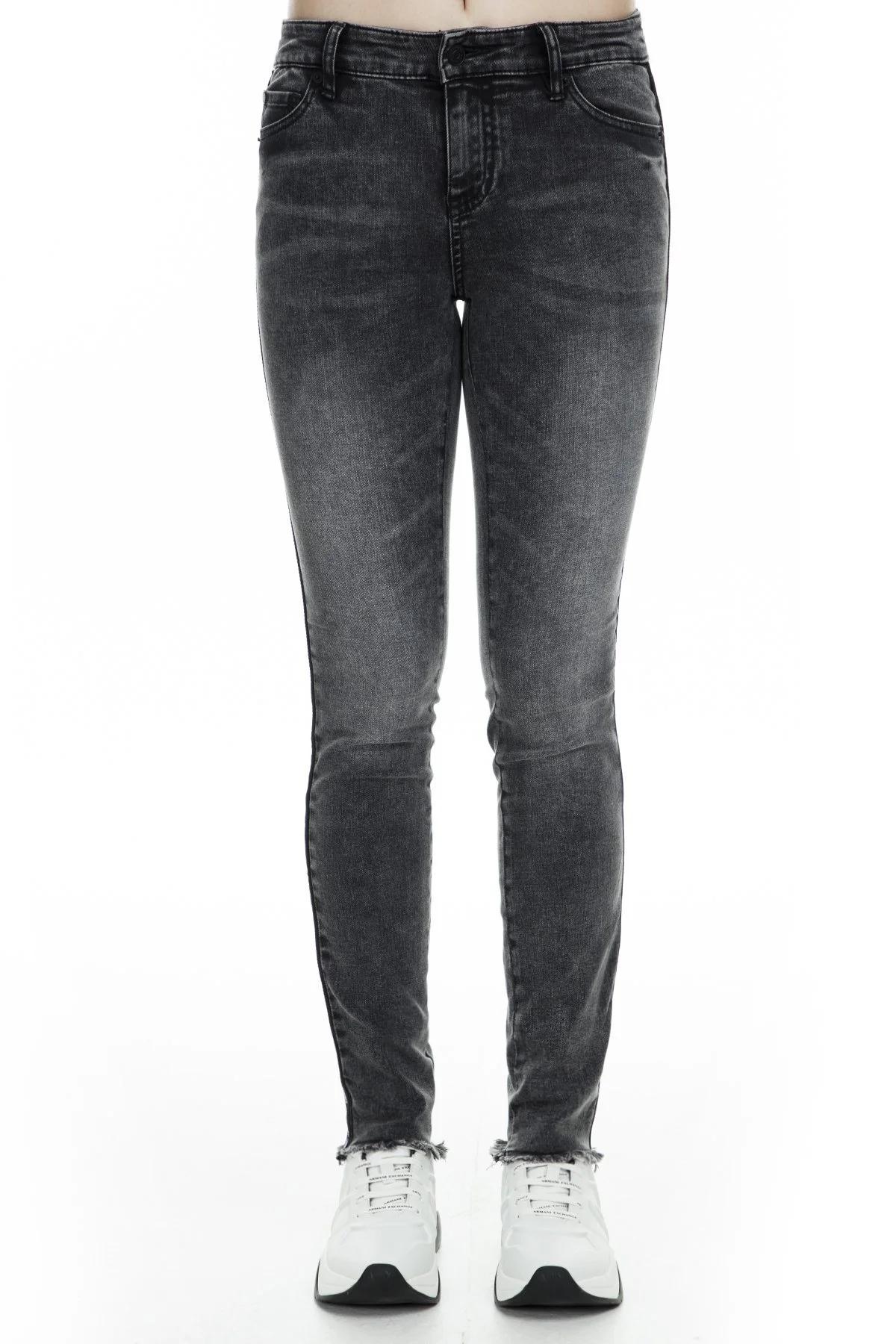 Armani Exchange J01 Jeans Bayan Kot Pantolon 6GYJ01 Y2HMZ 0903 GRİ - 2