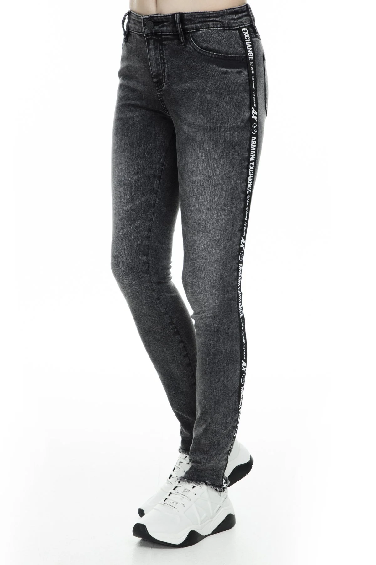 Armani Exchange J01 Jeans Bayan Kot Pantolon 6GYJ01 Y2HMZ 0903 GRİ - 3