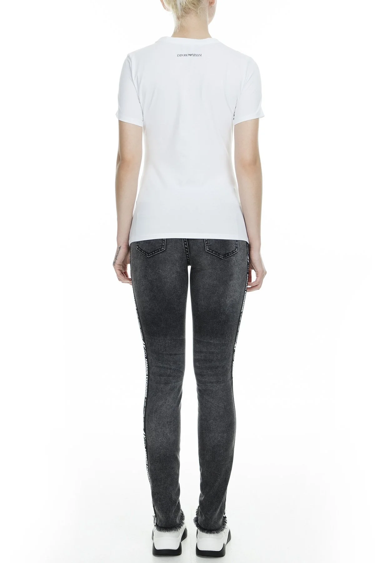 Armani Exchange J01 Jeans Bayan Kot Pantolon 6GYJ01 Y2HMZ 0903 GRİ - 5