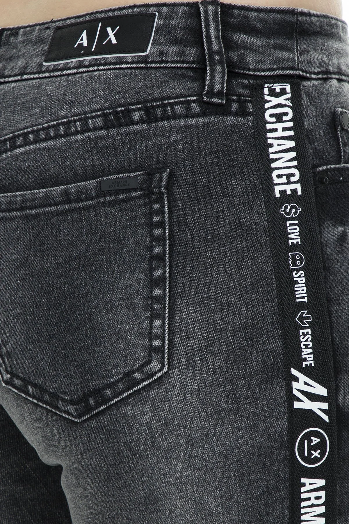 Armani Exchange J01 Jeans Bayan Kot Pantolon 6GYJ01 Y2HMZ 0903 GRİ - 8