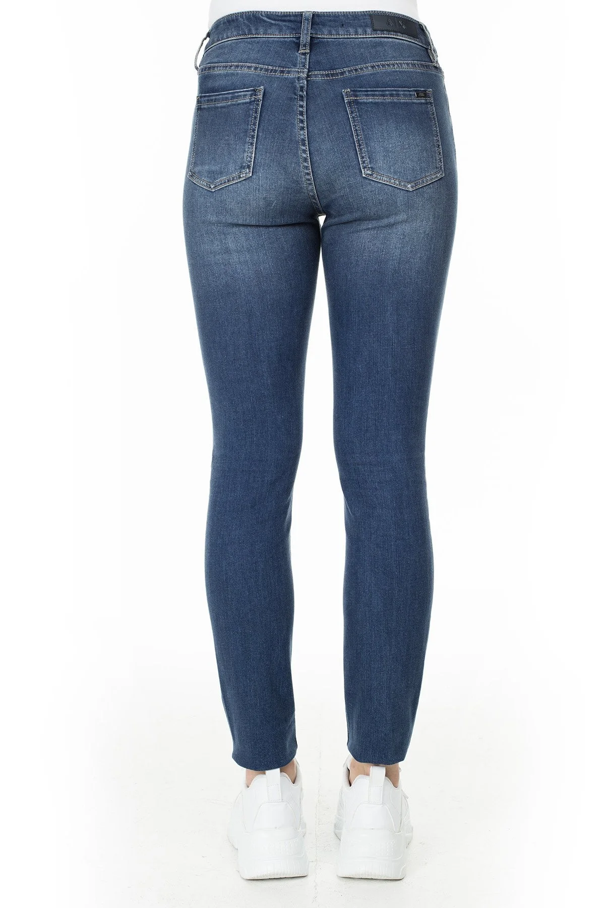 Armani Exchange J01 Jeans Bayan Kot Pantolon 8NYJ01 Y3AZZ 1500 LACİVERT - 4