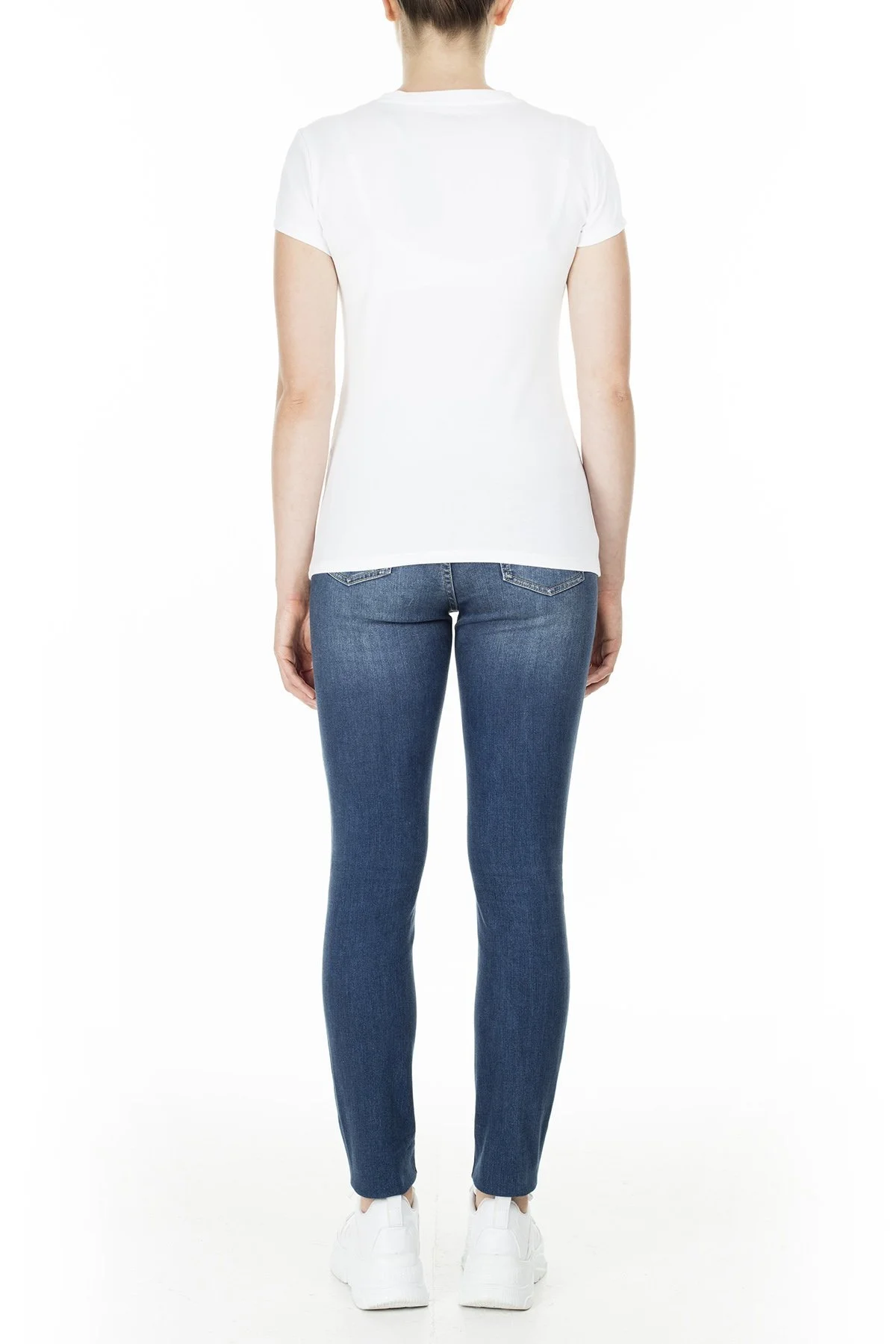 Armani Exchange J01 Jeans Bayan Kot Pantolon 8NYJ01 Y3AZZ 1500 LACİVERT - 6