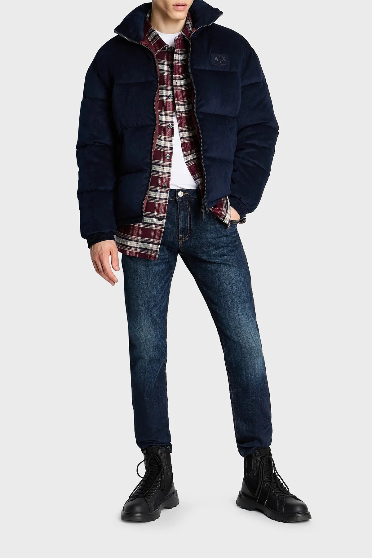Armani Exchange J13 Düşük Bel Dar Paça Slim Fit Jeans Erkek Kot Pantolon 6RZJ13 Z18FZ 1500 LACİVERT - 3