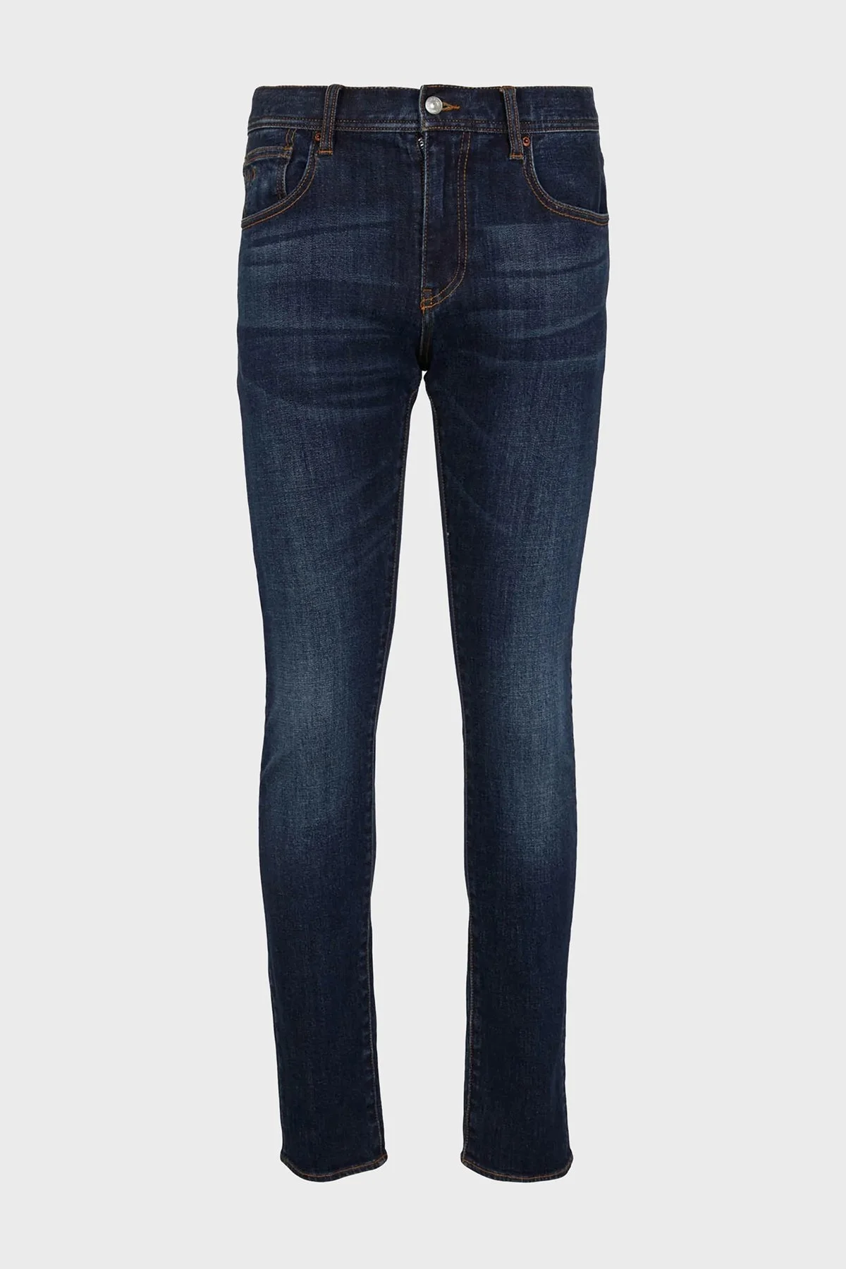 Armani Exchange J13 Düşük Bel Dar Paça Slim Fit Jeans Erkek Kot Pantolon 6RZJ13 Z18FZ 1500 LACİVERT - 7