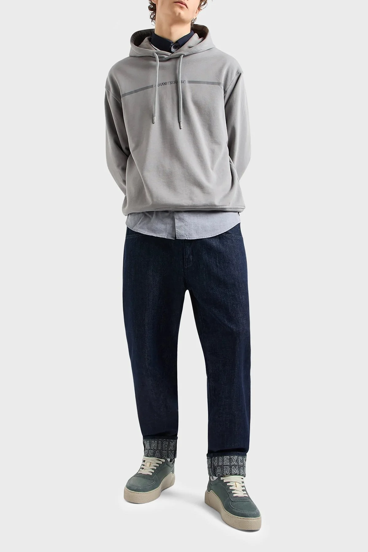 Armani Exchange J13 Normal Bel Regular Fit Jeans Erkek Kot Pantolon 3DZJ13 Z1XKZ 25FR LACİVERT - 2