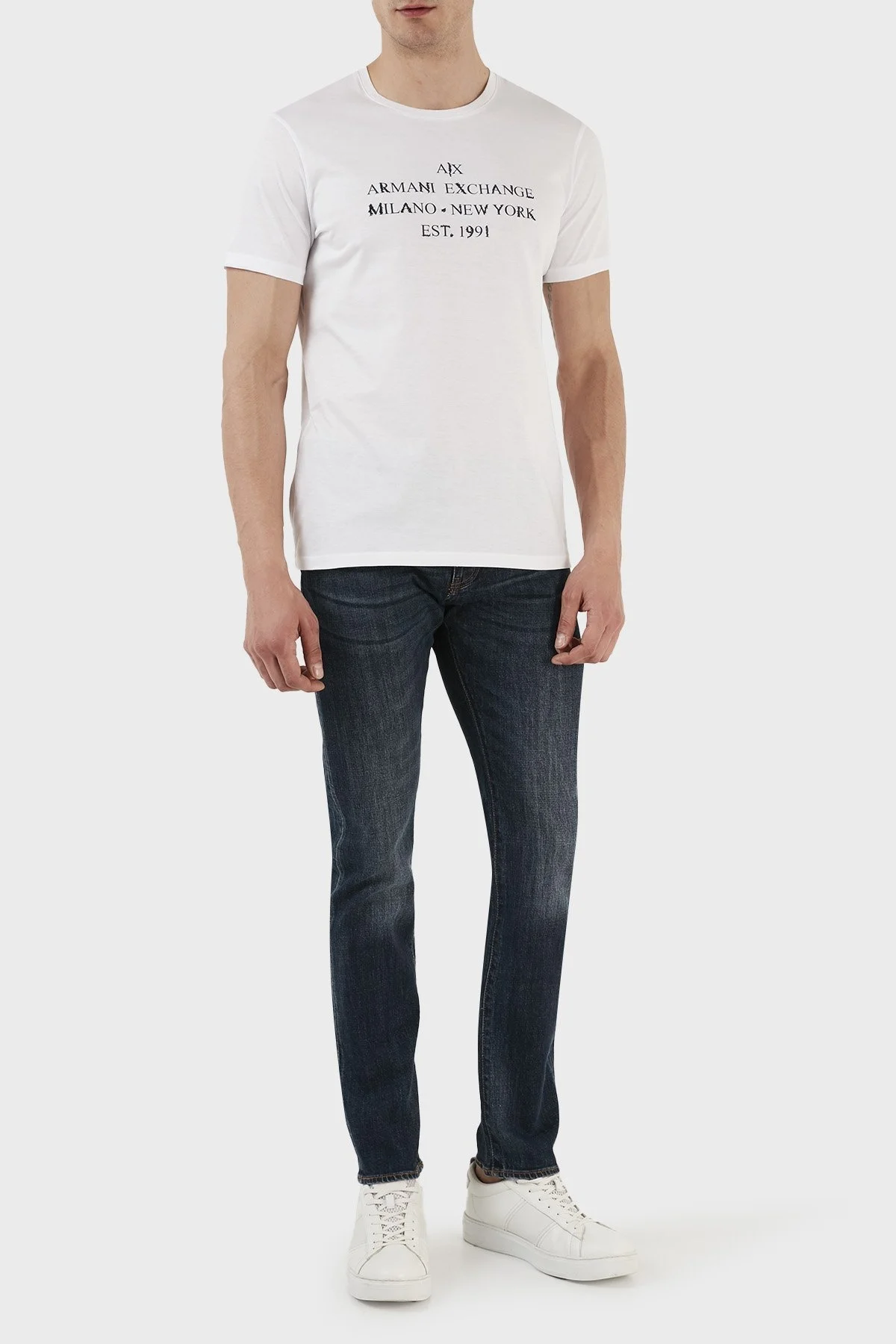 Armani Exchange J13 Pamuklu Normal Bel Slim Fit Jeans Erkek Kot Pantolon 3RZJ13 Z2LTZ 1500 LACİVERT - 1