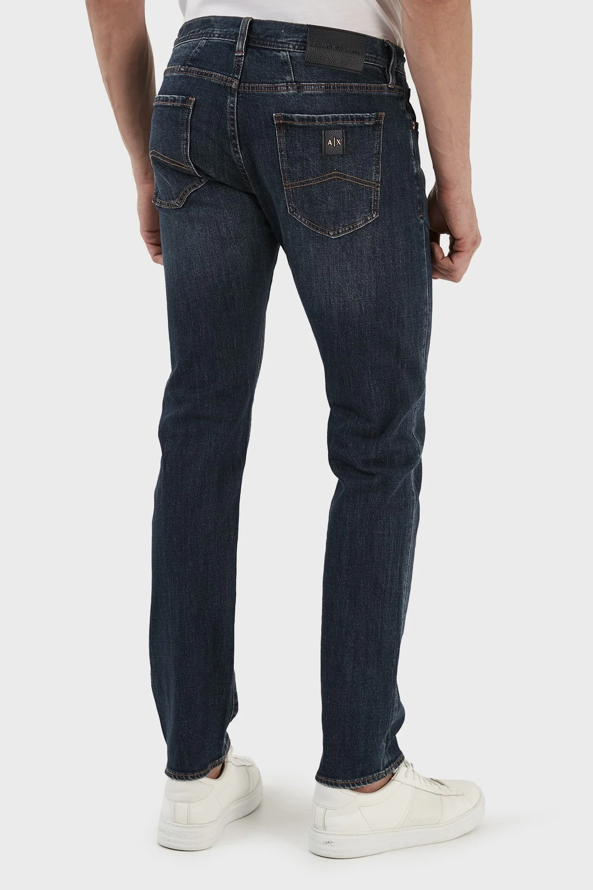 Armani Exchange J13 Pamuklu Normal Bel Slim Fit Jeans Erkek Kot Pantolon 3RZJ13 Z2LTZ 1500 LACİVERT - 6