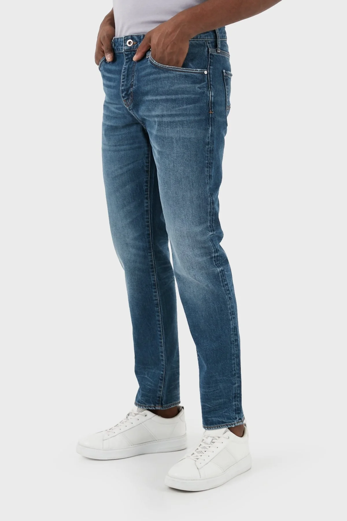 Armani Exchange J13 Pamuklu Slim Fit Jeans Erkek Kot Pantolon 3DZJ13 Z1YGZ 1500 MAVİ - 2
