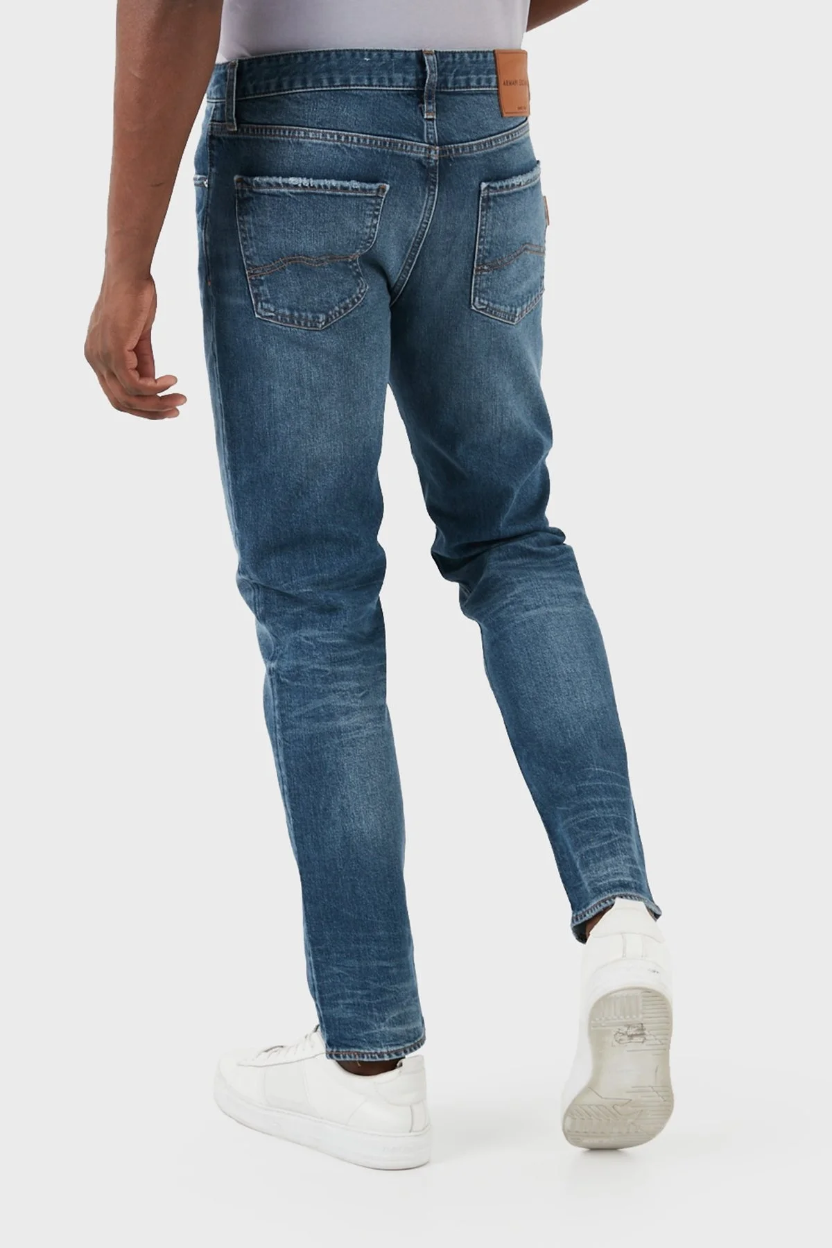 Armani Exchange J13 Pamuklu Slim Fit Jeans Erkek Kot Pantolon 3DZJ13 Z1YGZ 1500 MAVİ - 4