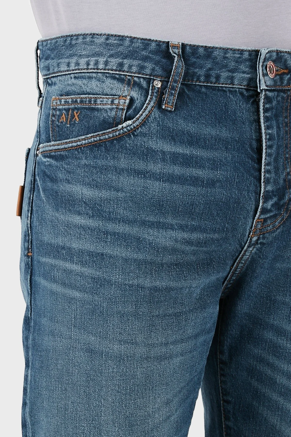 Armani Exchange J13 Pamuklu Slim Fit Jeans Erkek Kot Pantolon 3DZJ13 Z1YGZ 1500 MAVİ - 6