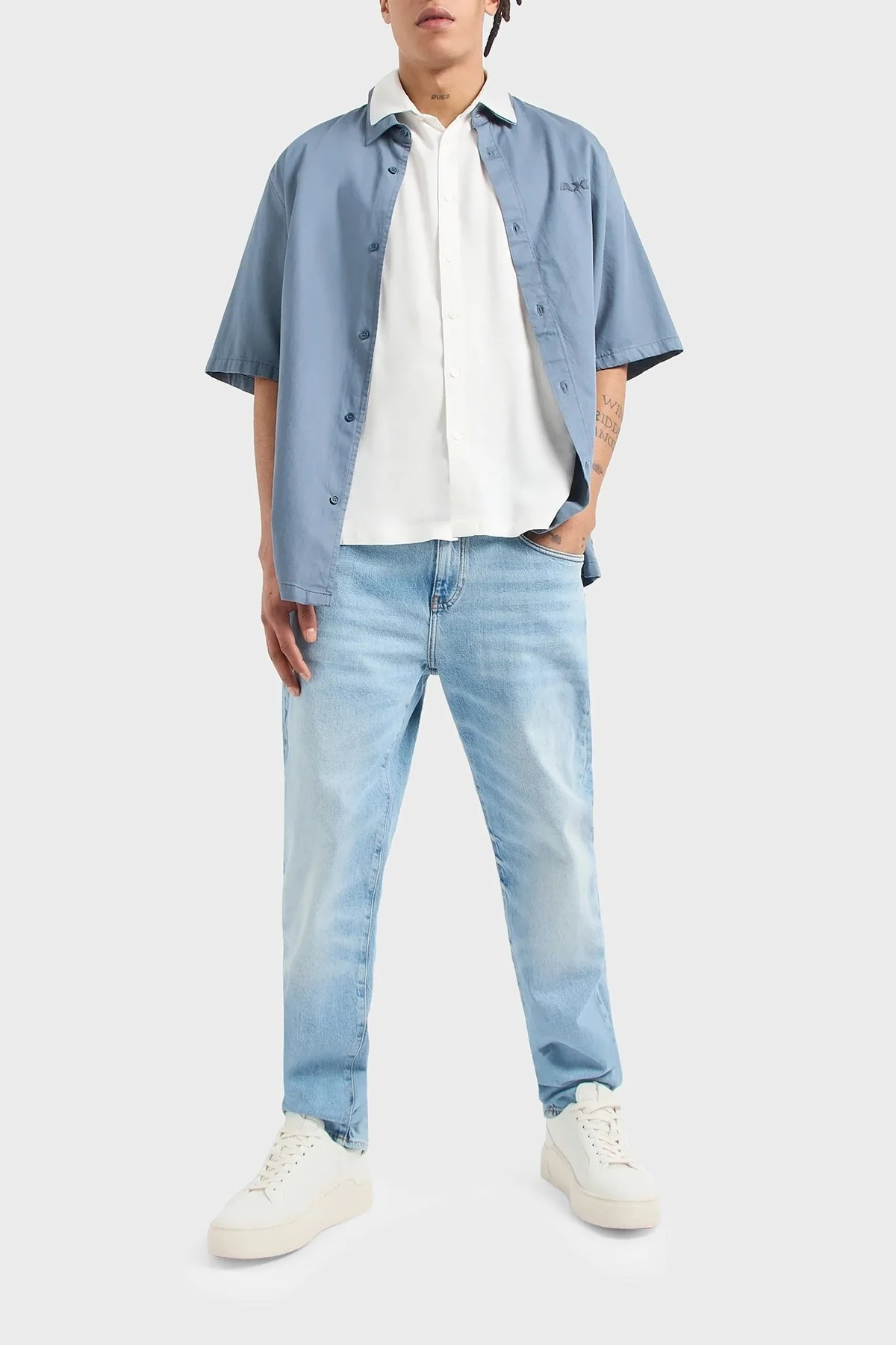 Armani Exchange J13 Streç Pamuklu Slim Fit Jeans Erkek Kot Pantolon 3DZJ13 Z1YFZ 1500 MAVİ - 1