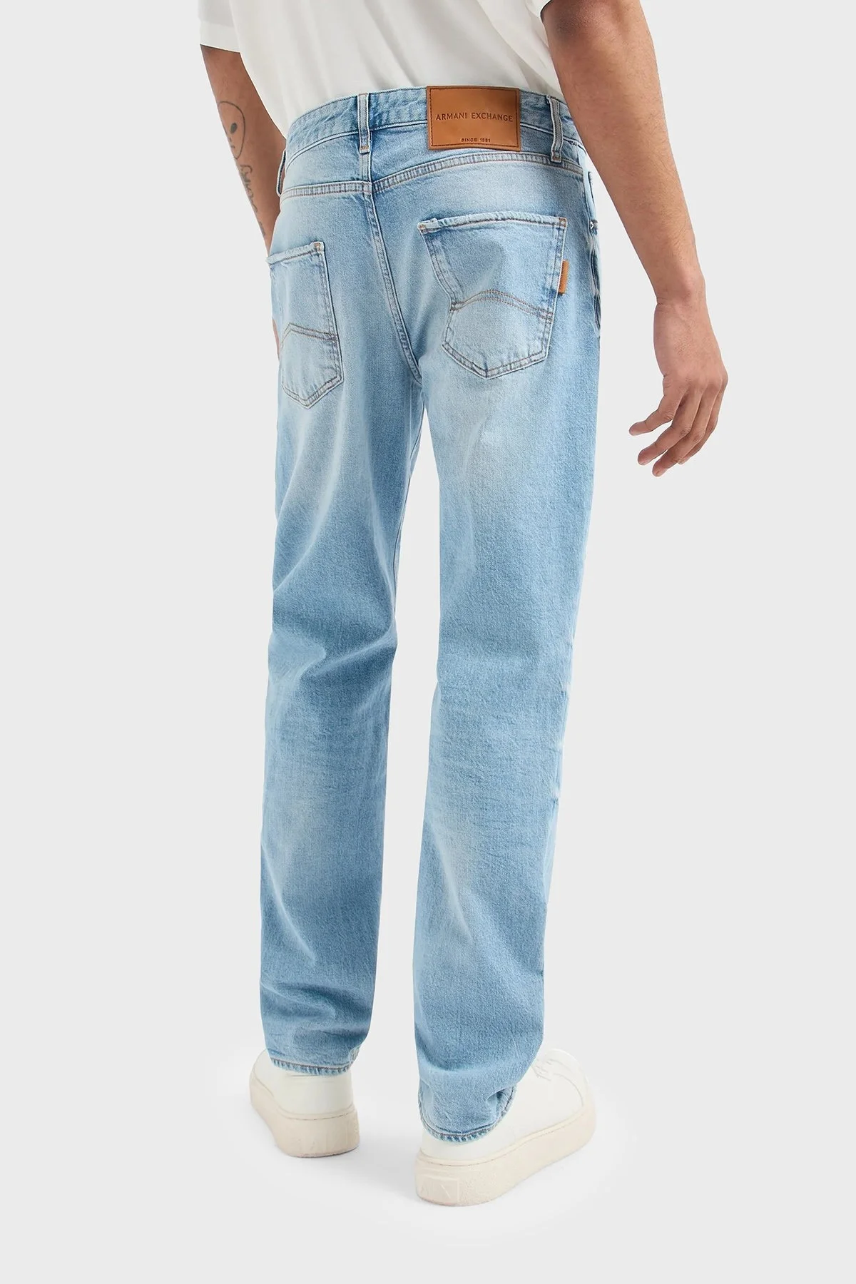 Armani Exchange J13 Streç Pamuklu Slim Fit Jeans Erkek Kot Pantolon 3DZJ13 Z1YFZ 1500 MAVİ - 3