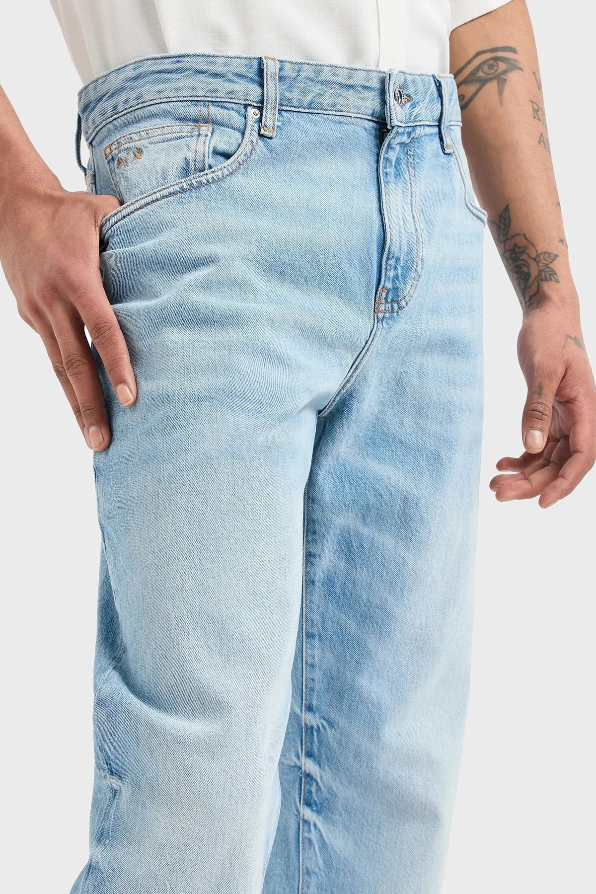 Armani Exchange J13 Streç Pamuklu Slim Fit Jeans Erkek Kot Pantolon 3DZJ13 Z1YFZ 1500 MAVİ - 4