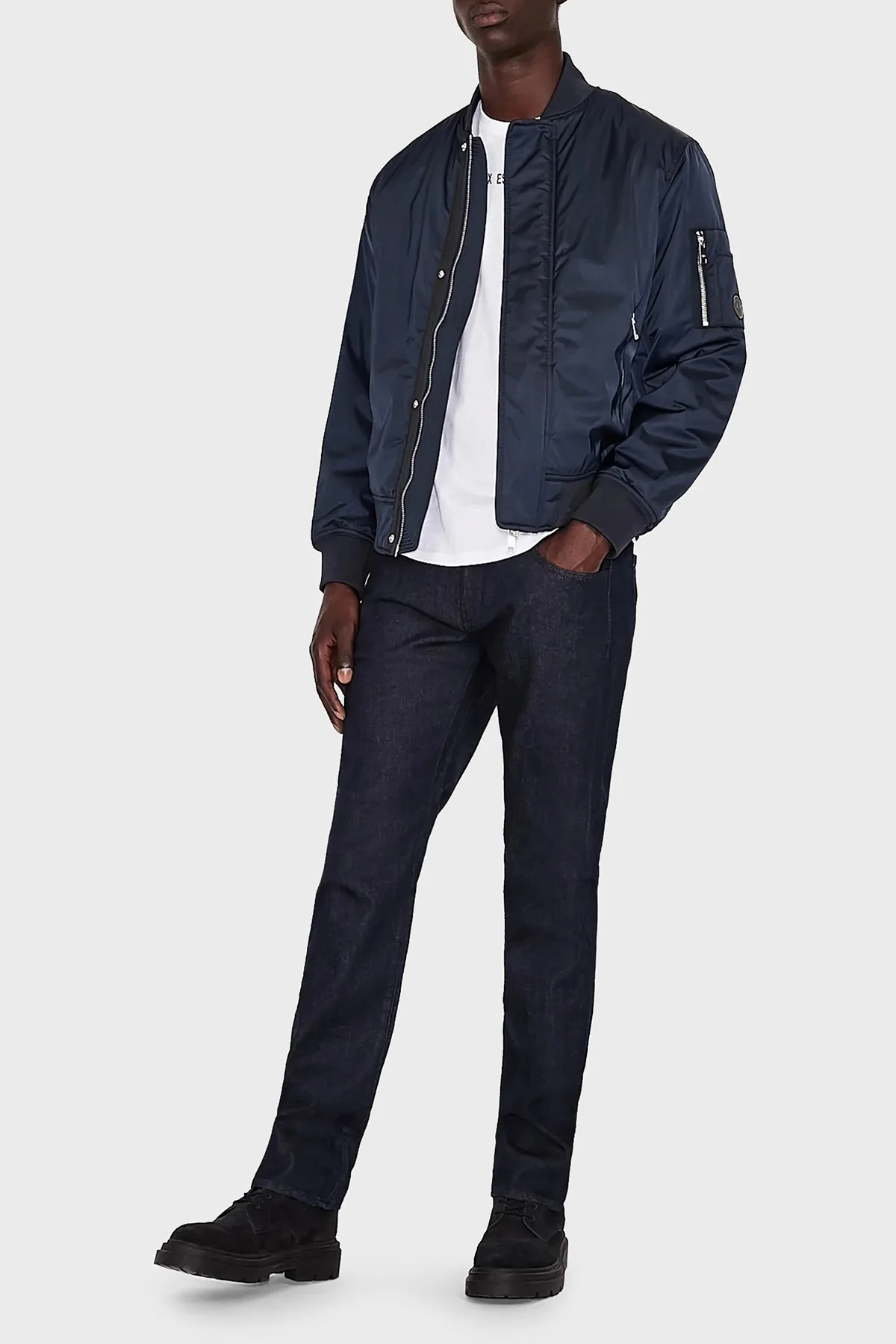 Armani Exchange J13 Streç Pamuklu Slim Fit Jeans Erkek Kot Pantolon 8NZJ13 Z1SAZ 55AA LACİVERT - 1