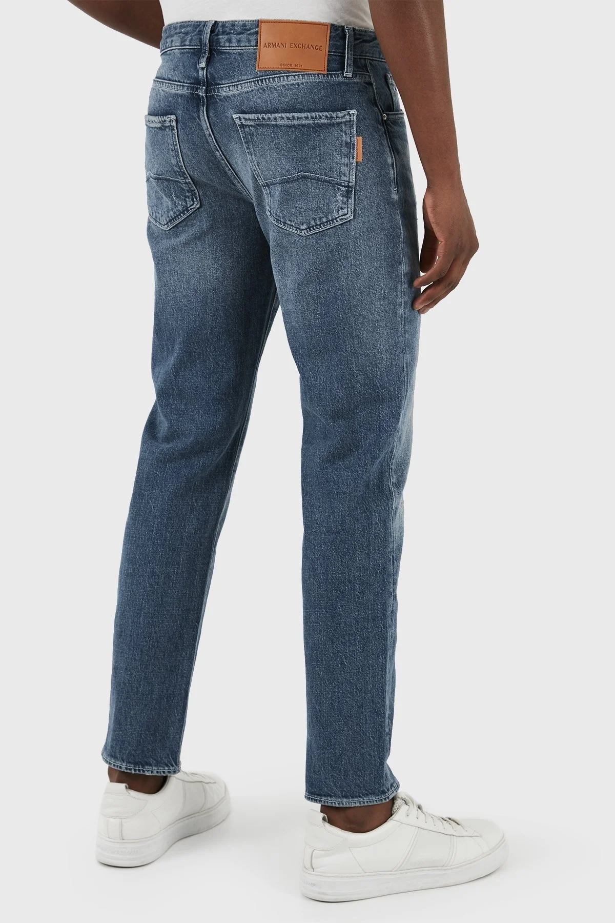 Armani Exchange J13 Yırtık Detaylı Slim Fit Jeans Erkek Kot Pantolon 3DZJ13 Z1Y9Z 1500 MAVİ - 4