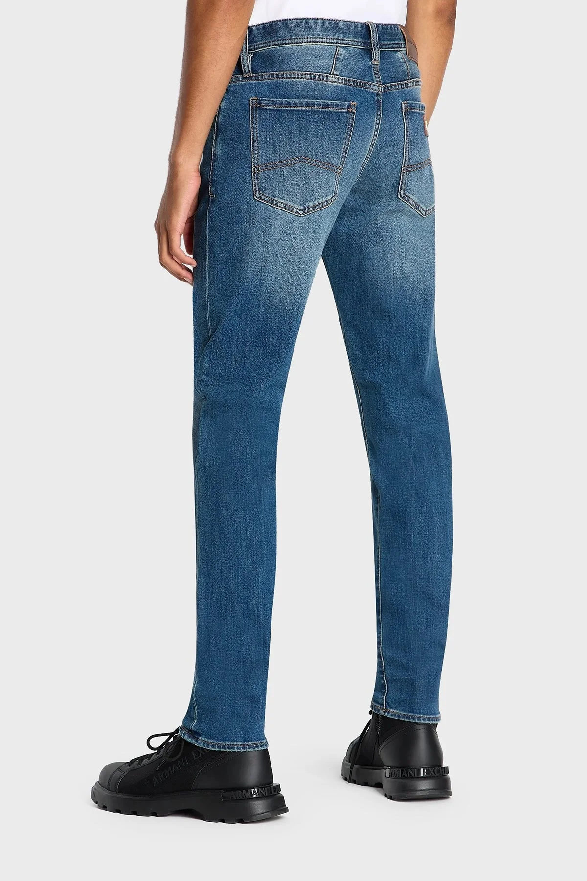 Armani Exchange J14 Düşük Bel Dar Paça Slim Fit Jeans Erkek Kot Pantolon 6RZJ14 Z18WZ 1500 LACİVERT - 2