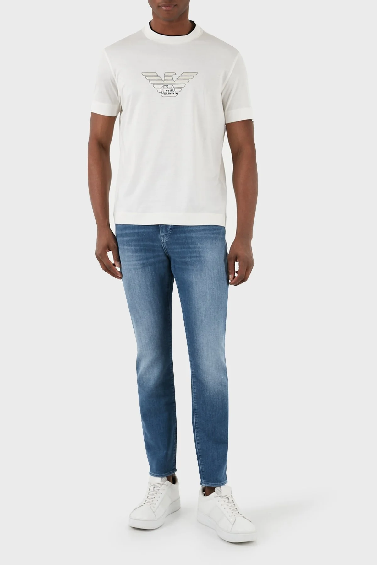 Armani Exchange J14 Normal Bel Slim Fit Jeans Erkek Kot Pantolon 3DZJ14 Z1TTZ 25EV MAVİ - 4