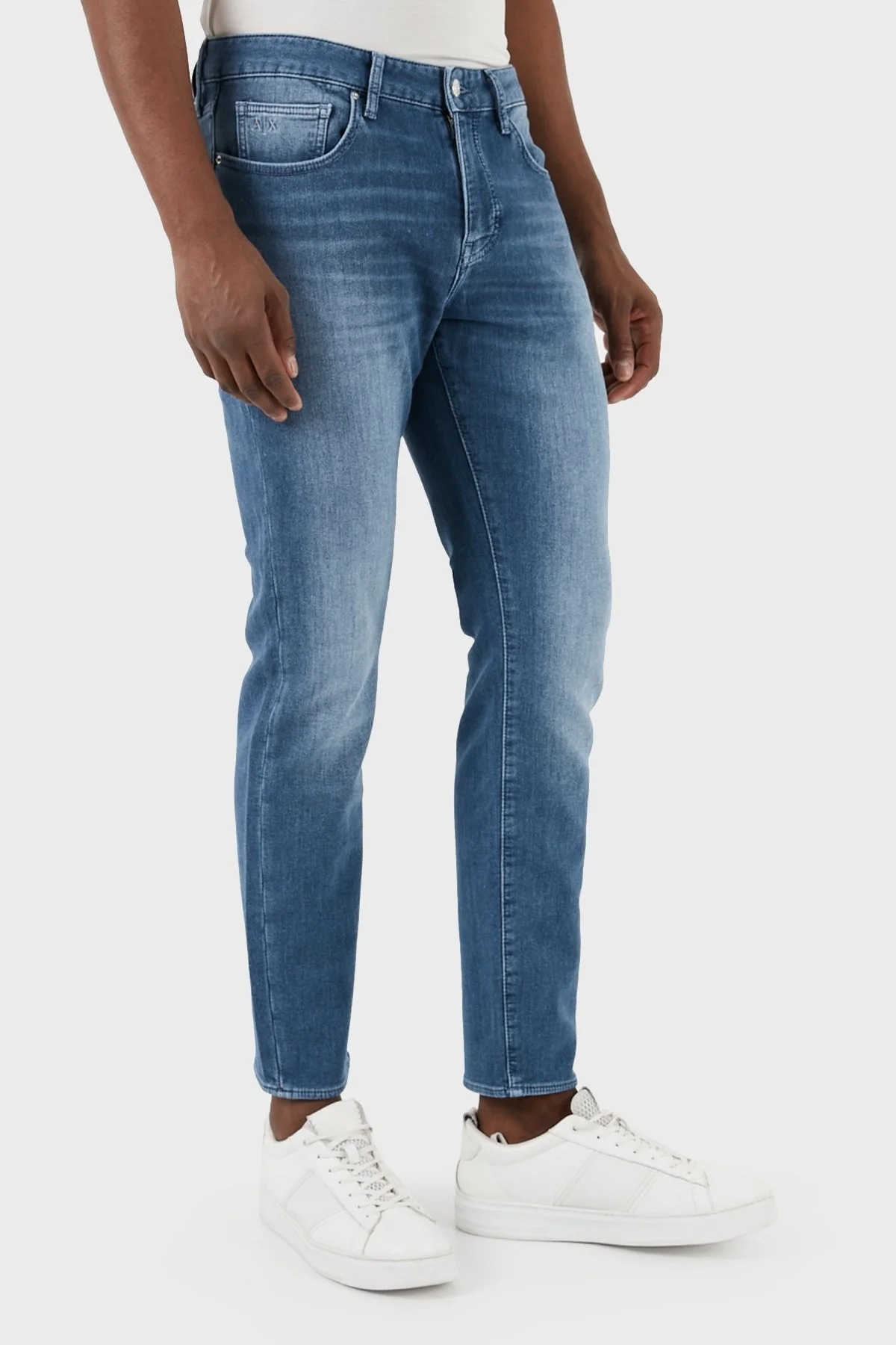 Armani Exchange J14 Normal Bel Slim Fit Jeans Erkek Kot Pantolon 3DZJ14 Z1TTZ 25EV MAVİ - 7